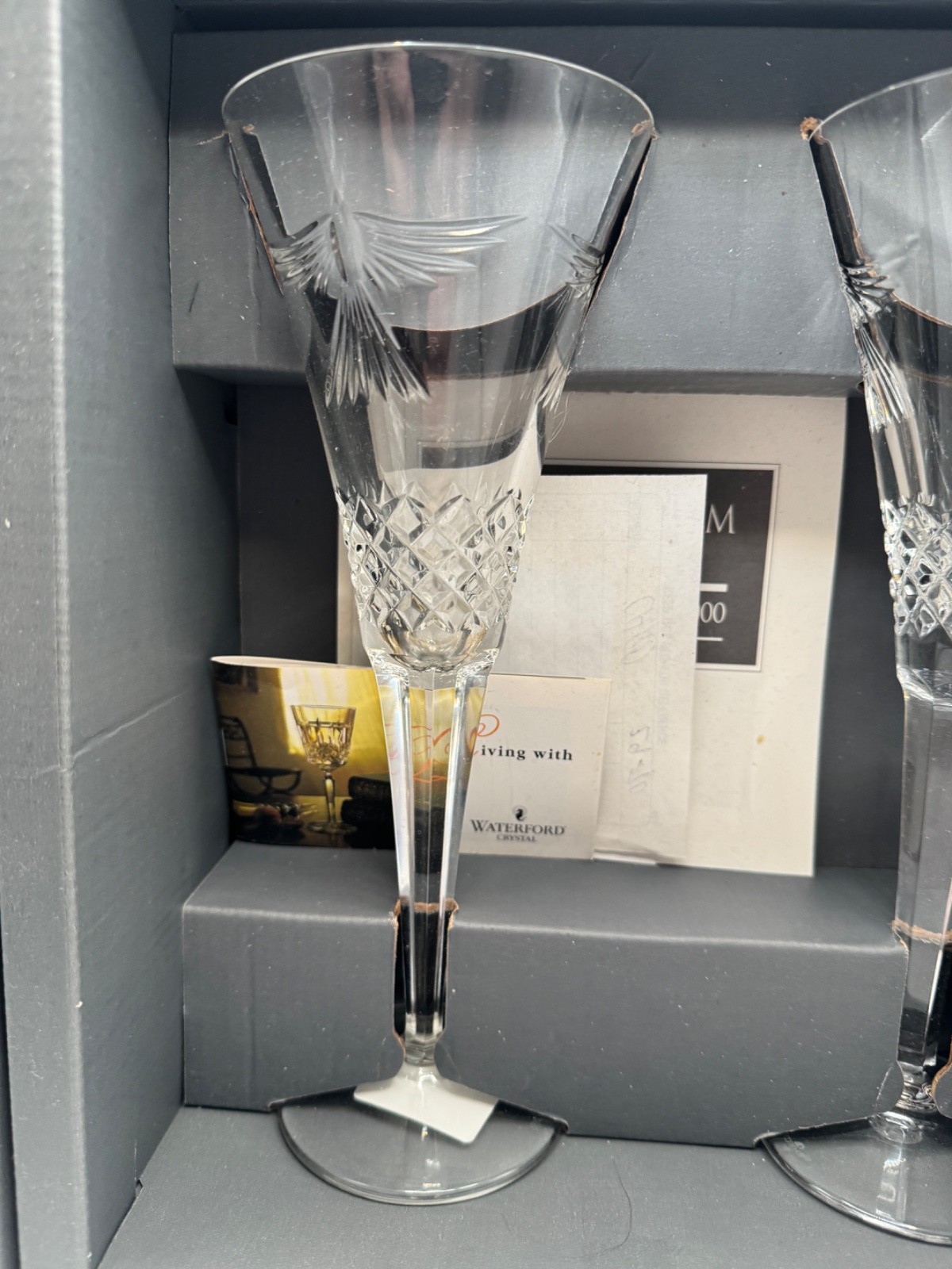 WATERFORD CRYSTAL THE MILLENNIUM COLLECTION FIRST TOAST-PEACE
