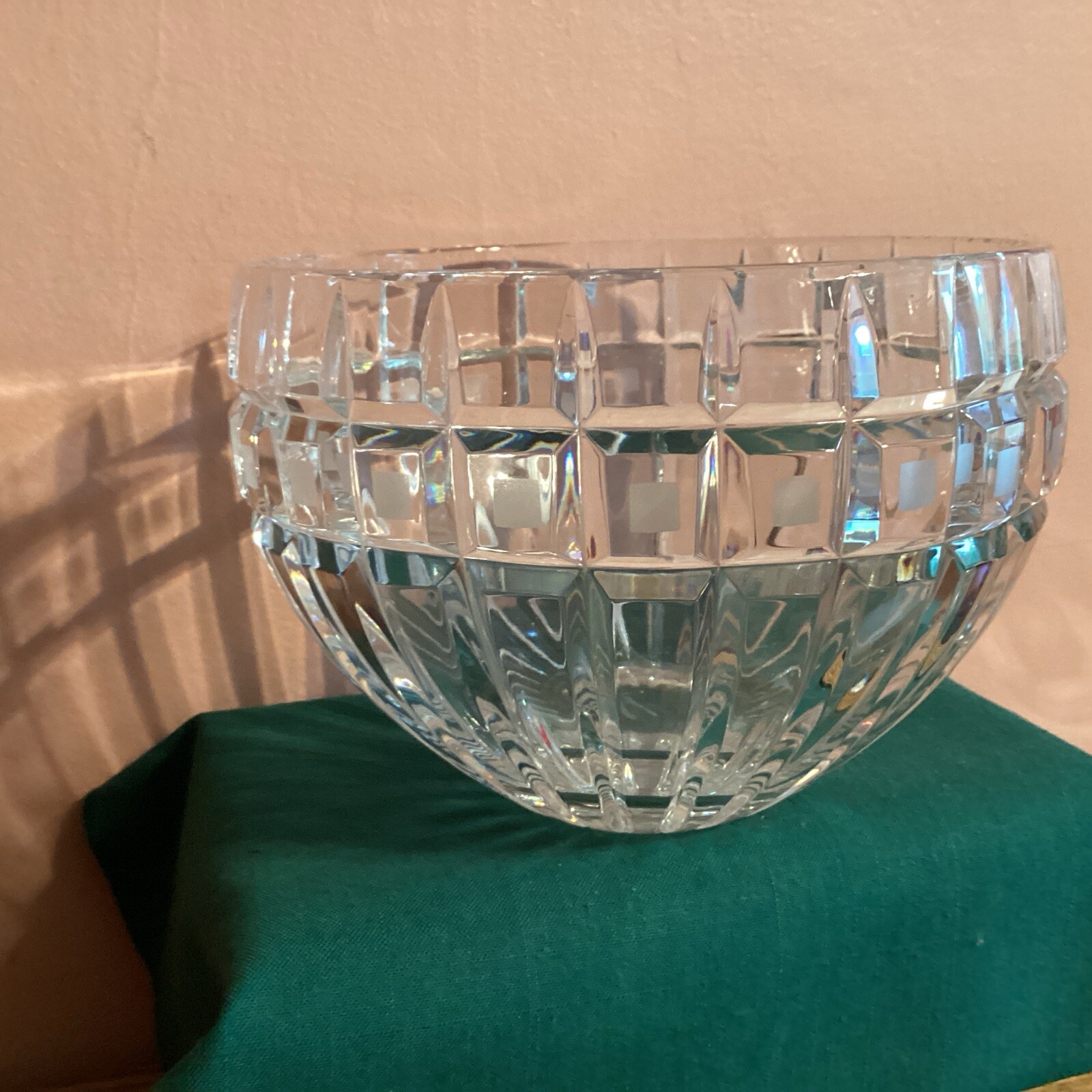 Beautiful Waterford Marquis Crystal QUADRATA Bowl 7.5″ Poland New