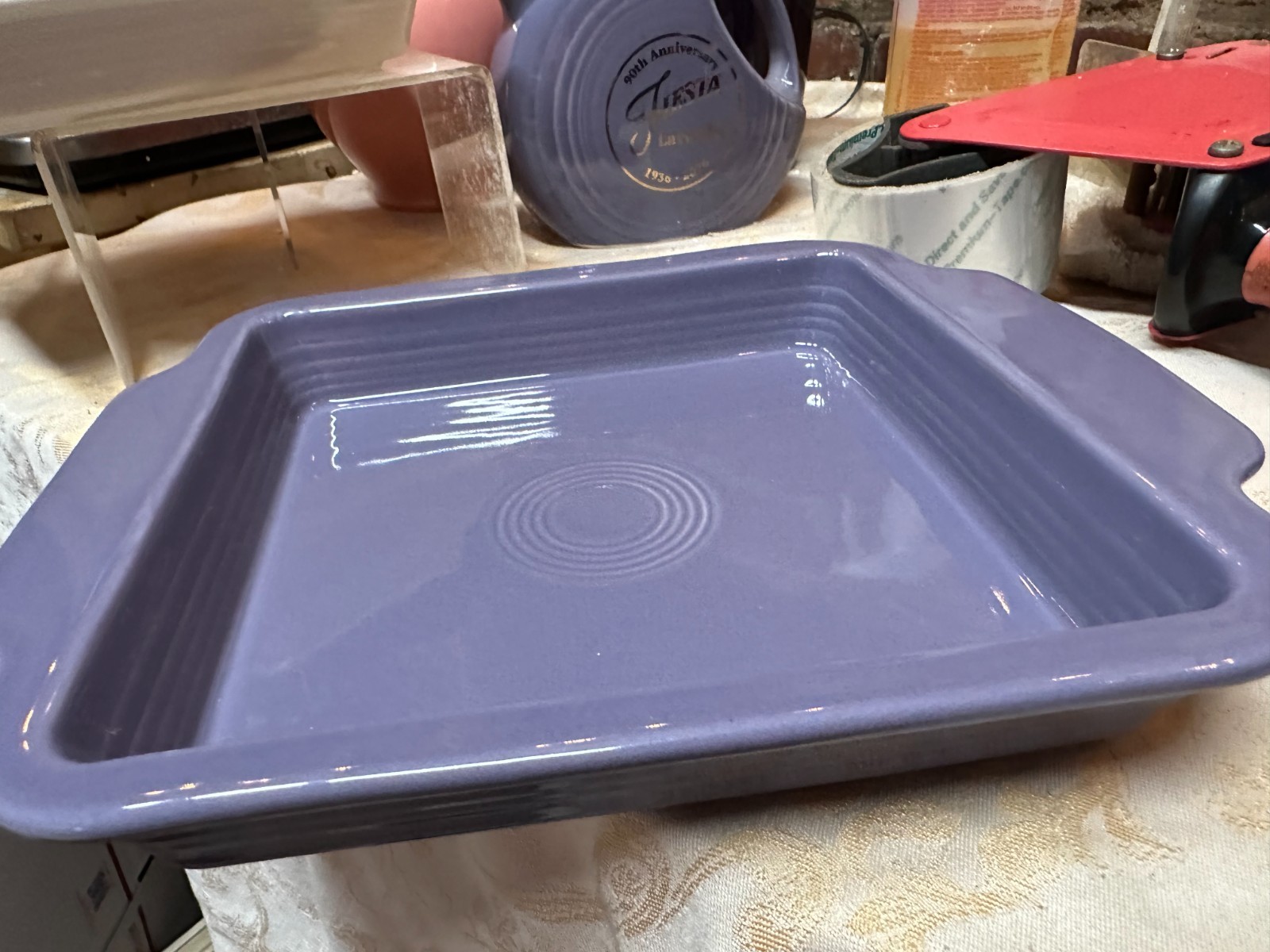 Fiesta NAPKIN TRAY HOLDER with HANDLES – LAVENDER – 2026 exclusive
