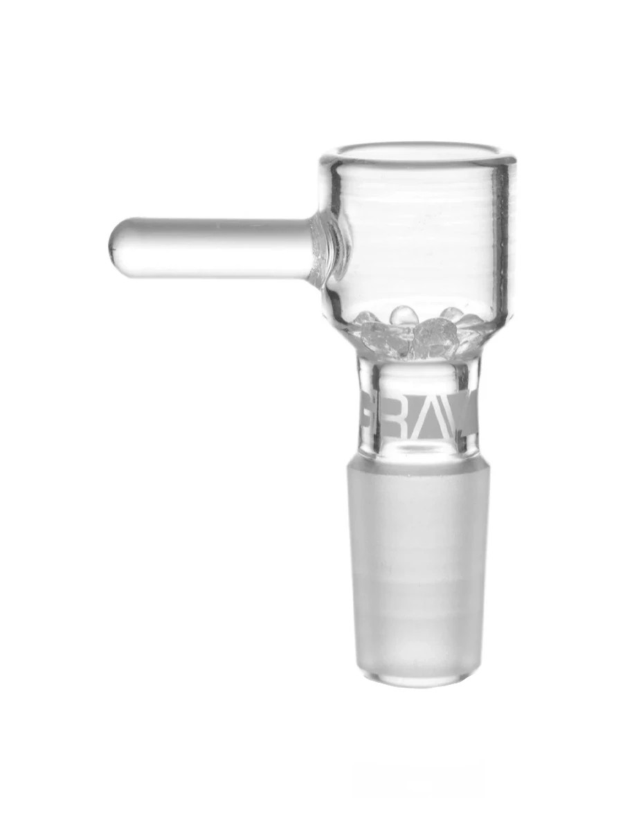2X GRAV 14mm Octo bowl w/ Built-in Glass Screen water pipe glass pipe bongs