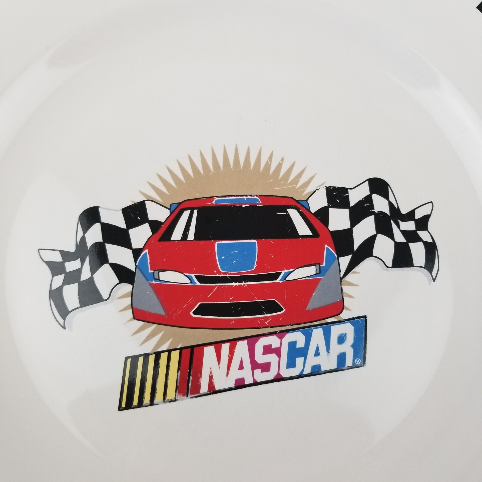 Gibson Nascar Victory Dinnerware Set Service for four 16 pieces Racing Checkered