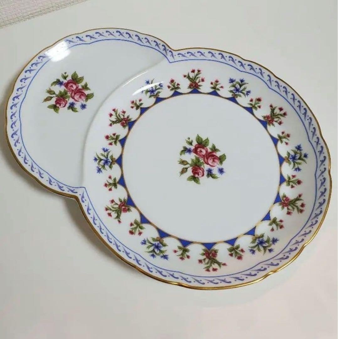 BERNARDAUD Limoges Chateaubriand Bleu Plate 28x21cm