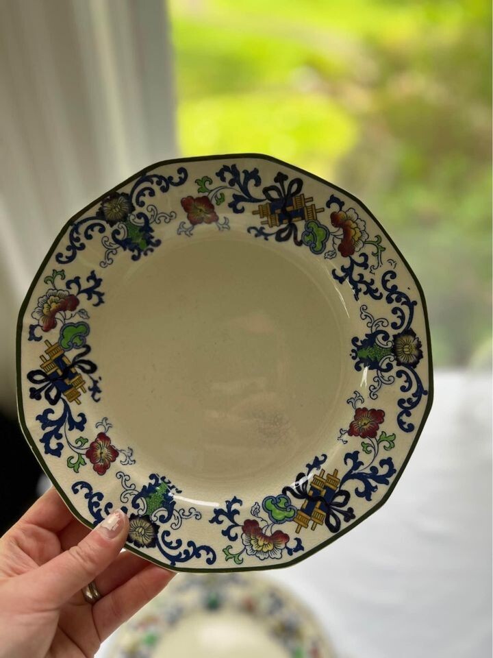 Royal Doulton Burslem – Nankin Dinner Plates, Set of 8, c. 1920