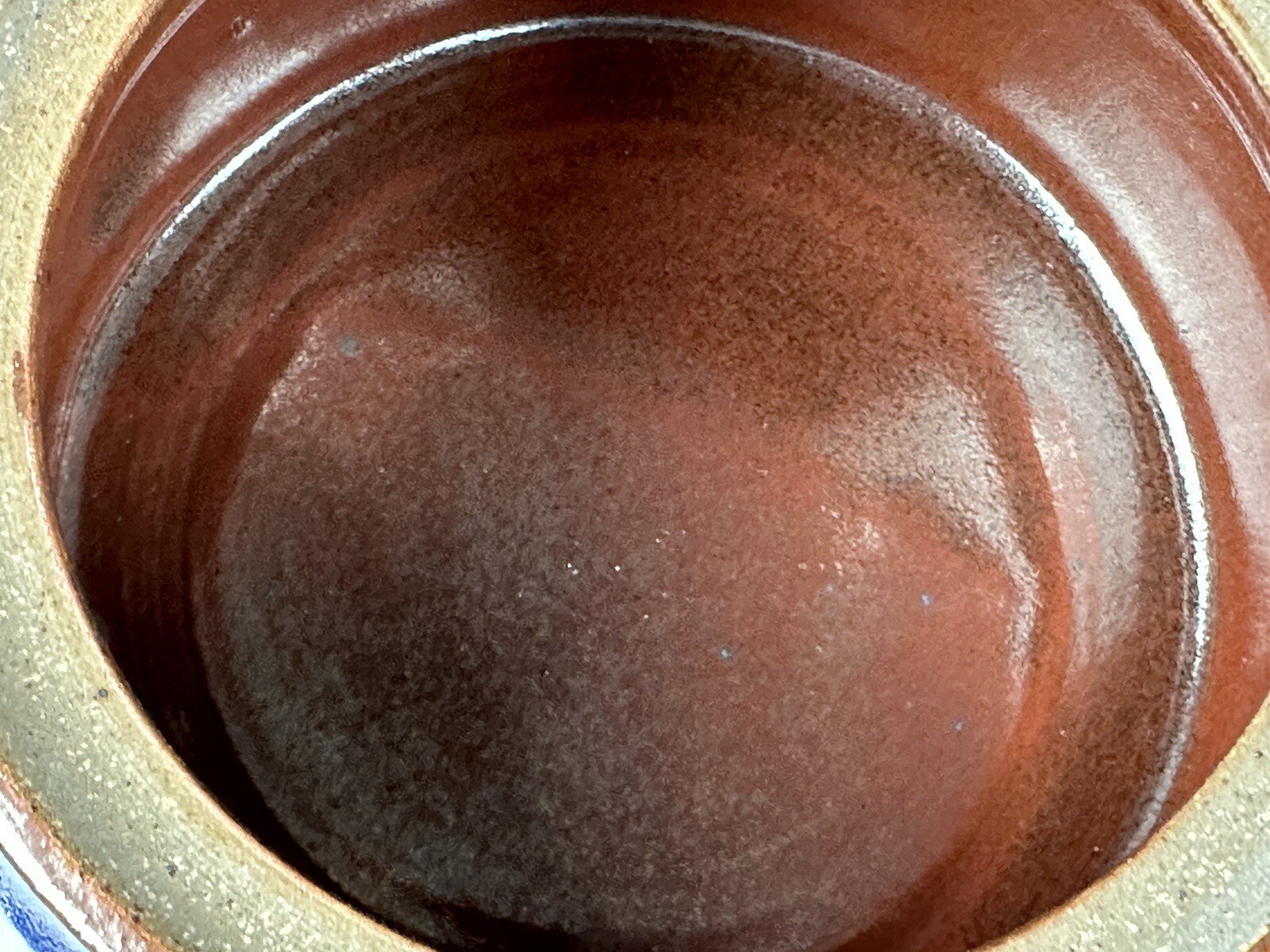 Harvey Salt Glazed Pottery ‘Lowville, NY’ Container/Crock w/Lid 4”