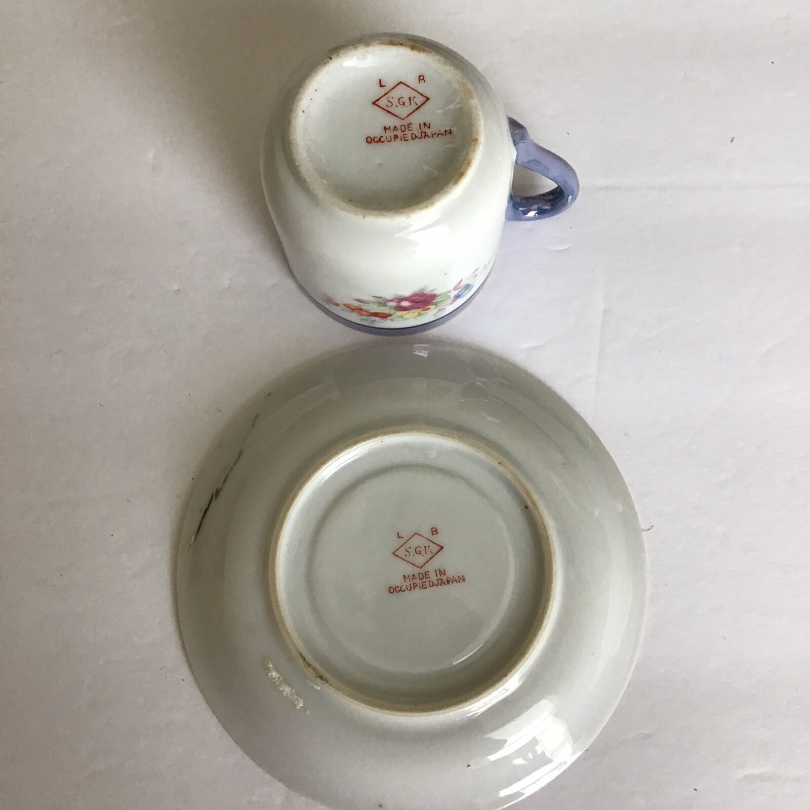 Vtg SGK Delicate Tea Cup And Saucer Made In Occupied Japan