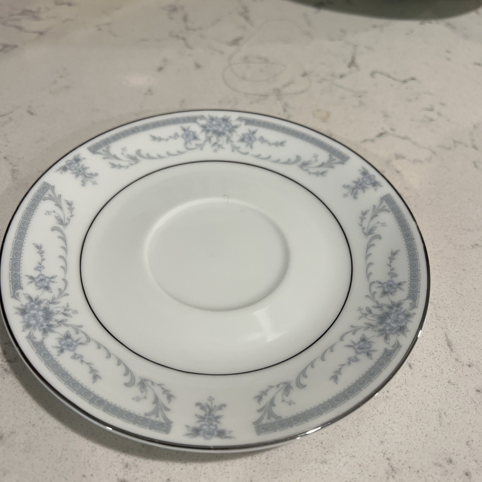Sheffield Blue Whisper Saucer 6”Fine Porcelain China Japan 1985 Replacement Vtg