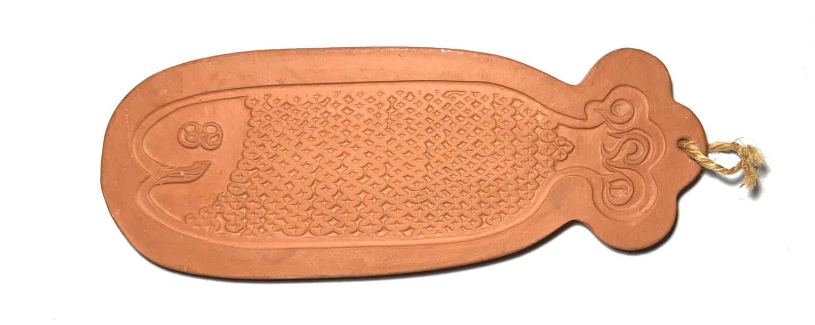 Vintage Bennington Pottery David Gil Fish Platter Dish ~ 1963 MCM terracotta