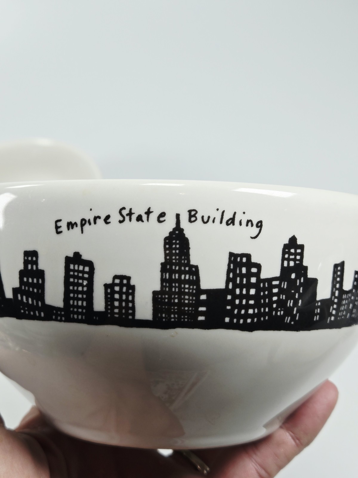 Fishs Eddy 212 Skyline New York Skyline Bowls Twin Towers Empire 6″ Set Of 2