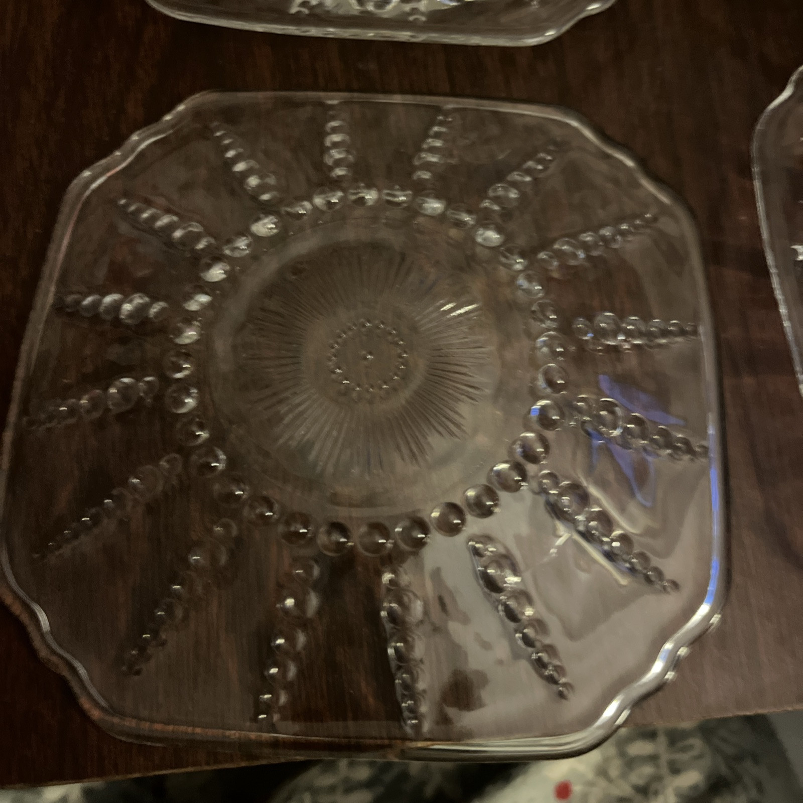 Columbia Depression Bread & Butter Plate Set(6) By Federal Glass 1938