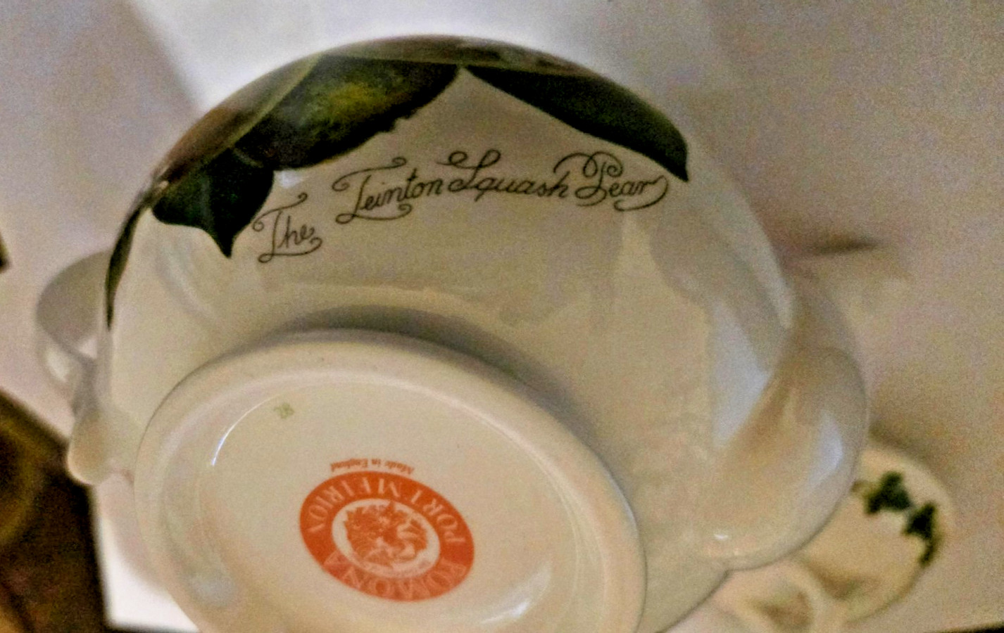VINTAGE PORTMEIRION POMONA TEAPOT TEINTON SQUASH PEAR IOB England