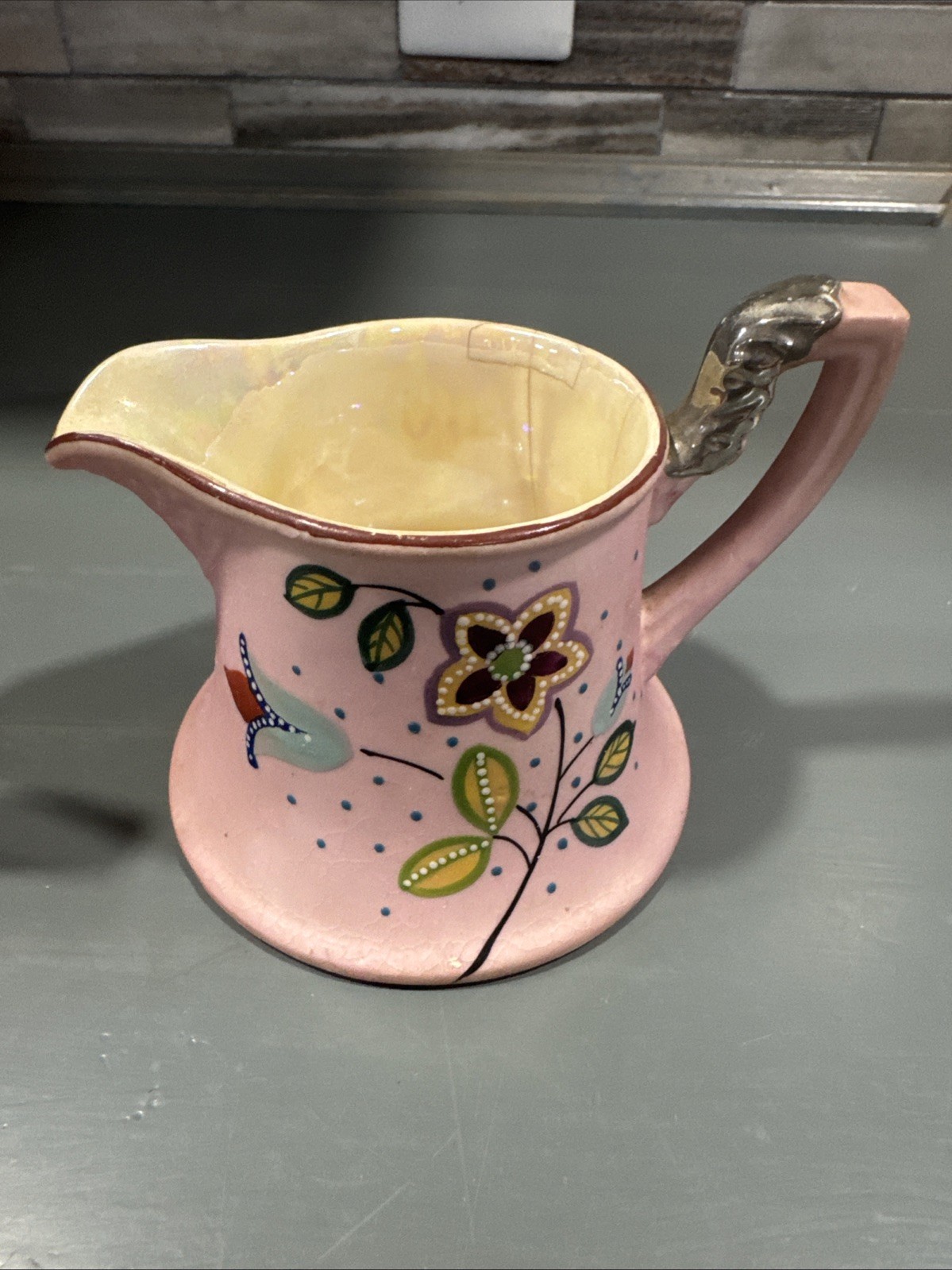 Royal Trico Sugar And Creamer Set Nagoya Japan Pink Art Deco