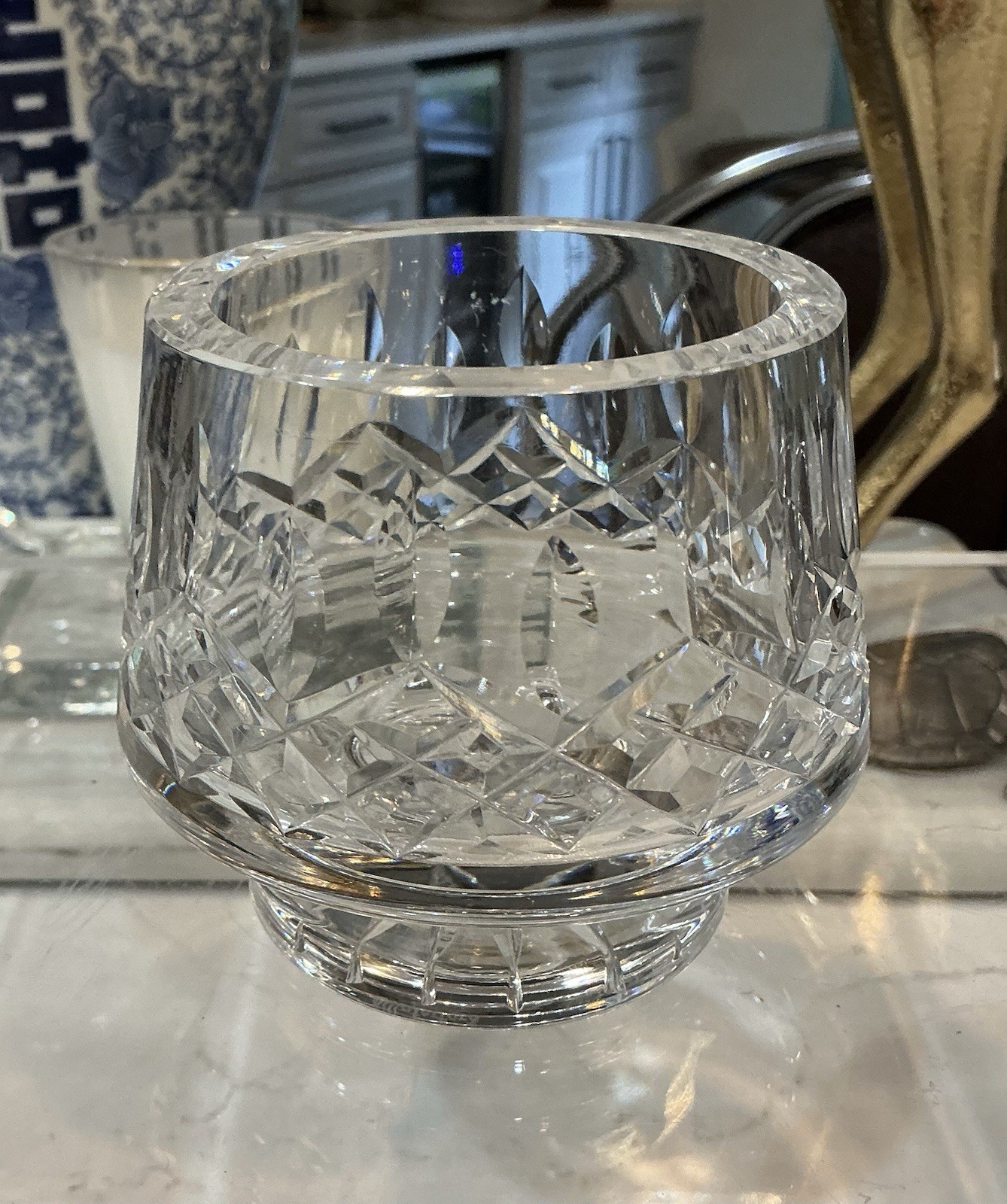 Waterford Crystal Lismore Footed Creamer and Open Sugar Bowl Set. FREE SHIPPING