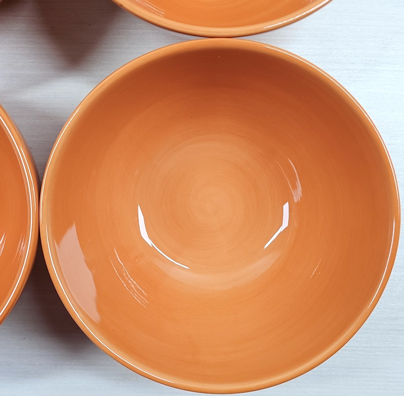 4 Tabletops Unlimited Avellino Pumpkin Soup Cereal Bowls Set Gallery Serving Lot