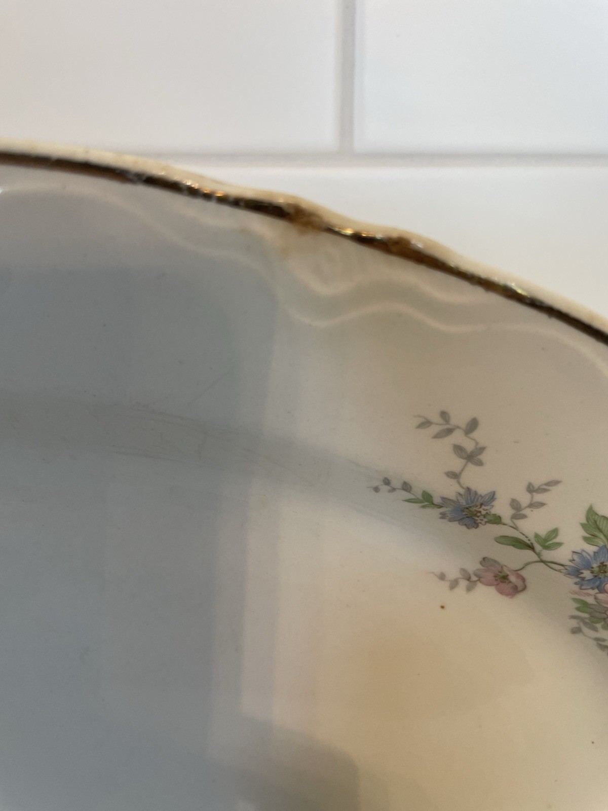 Homer Laughlin eggshell Georgian Serving Platter 13 3/4 x 11 Inches