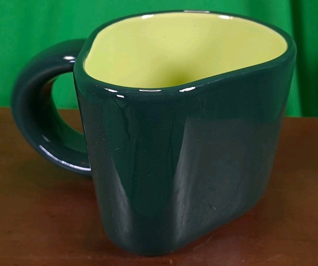 New Target Tabitha Brown Avocado Shaped Green Stoneware Mug 16oz Hot And Cold