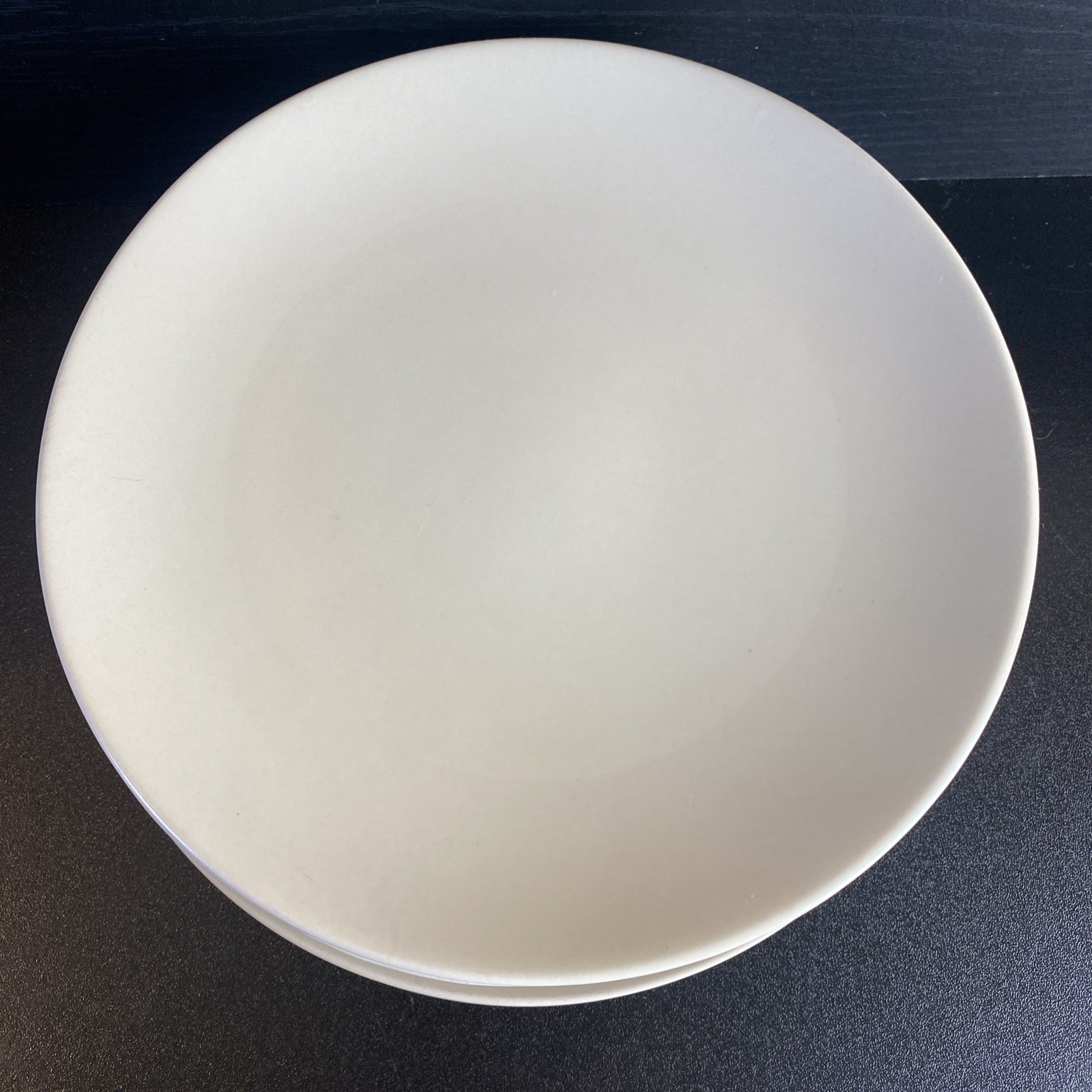SET 6 IKEA 7 7/8″ Light Sand color Stoneware Salad Plates 10866 Matte Finish