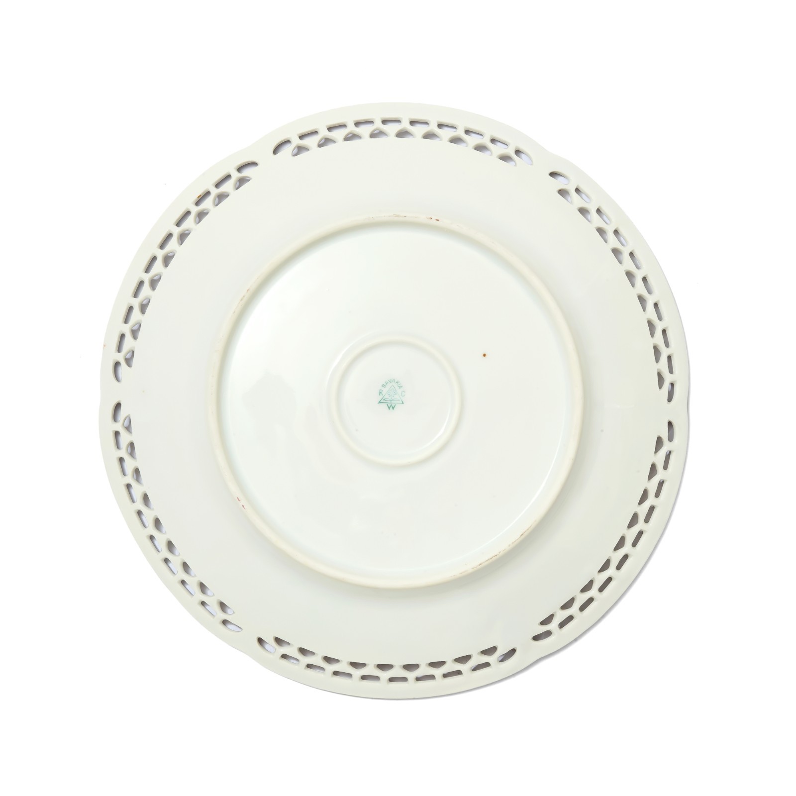 Plate with Reticulated Rim