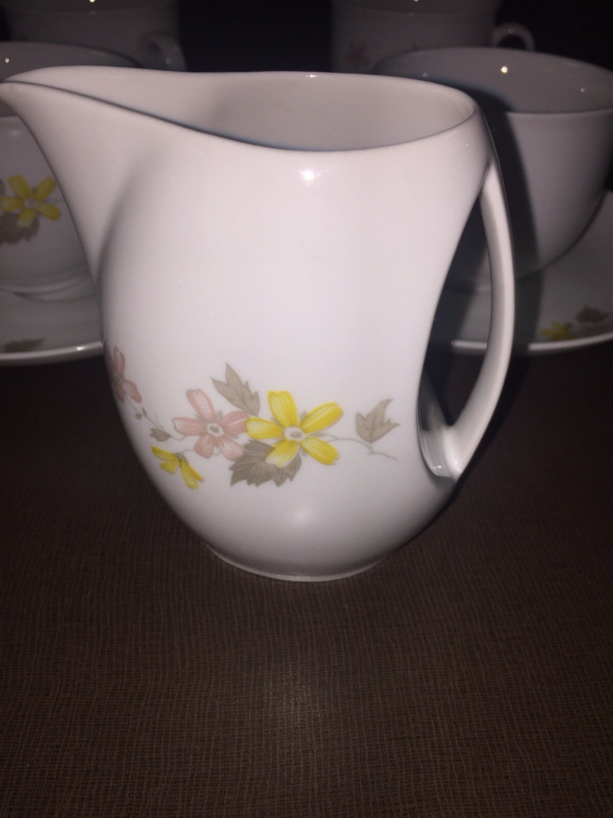 epiag czechoslovakia china Creamer And 4 Cup And Saucer Sets