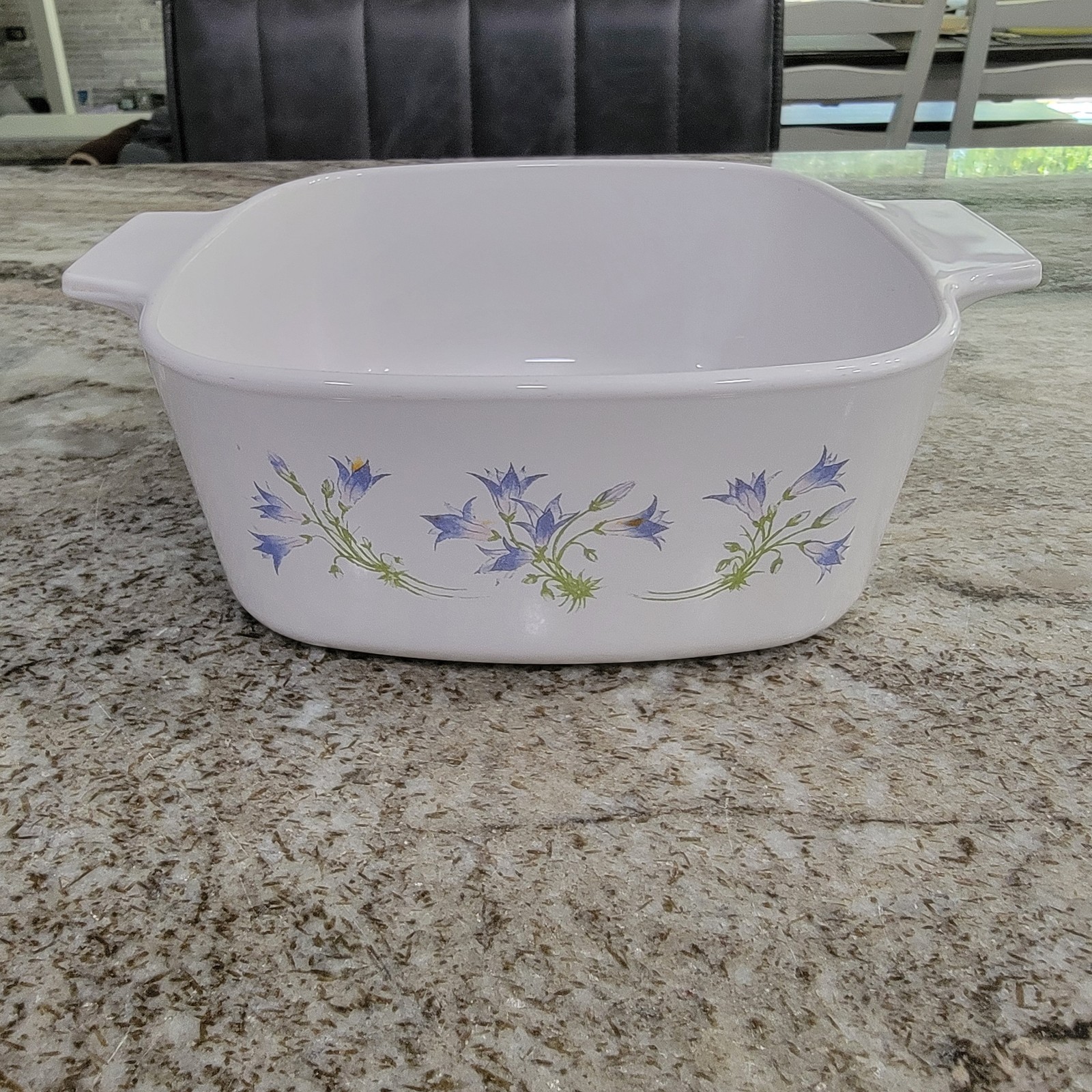 Vintage Corning Ware Blue Dusk A-1.5L 1.5 Liter Casserole Dish Bluebells No Lid