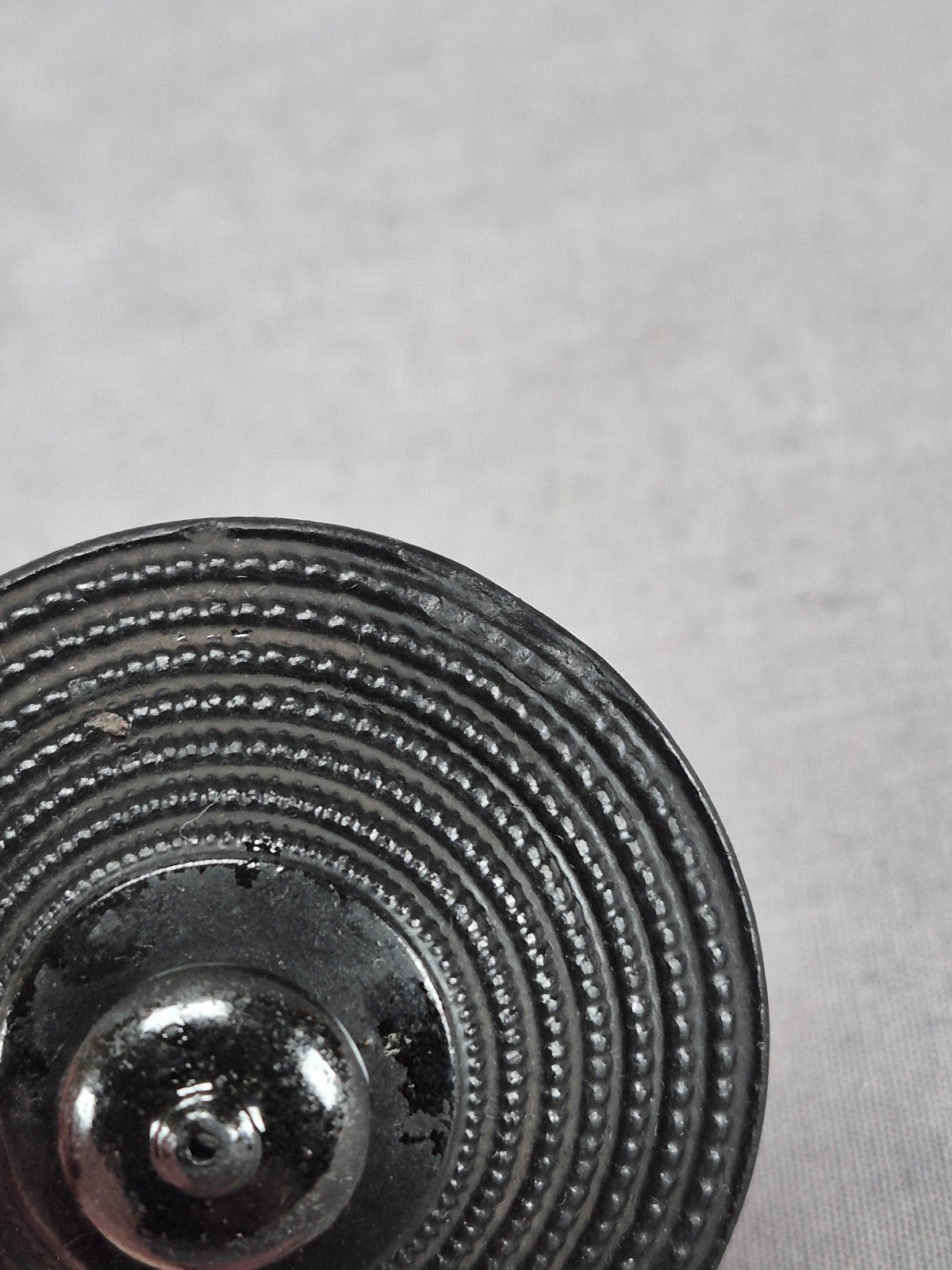 Antique British Egyptian Black Glazed Basalt Small Teapot Circa 1810-1830