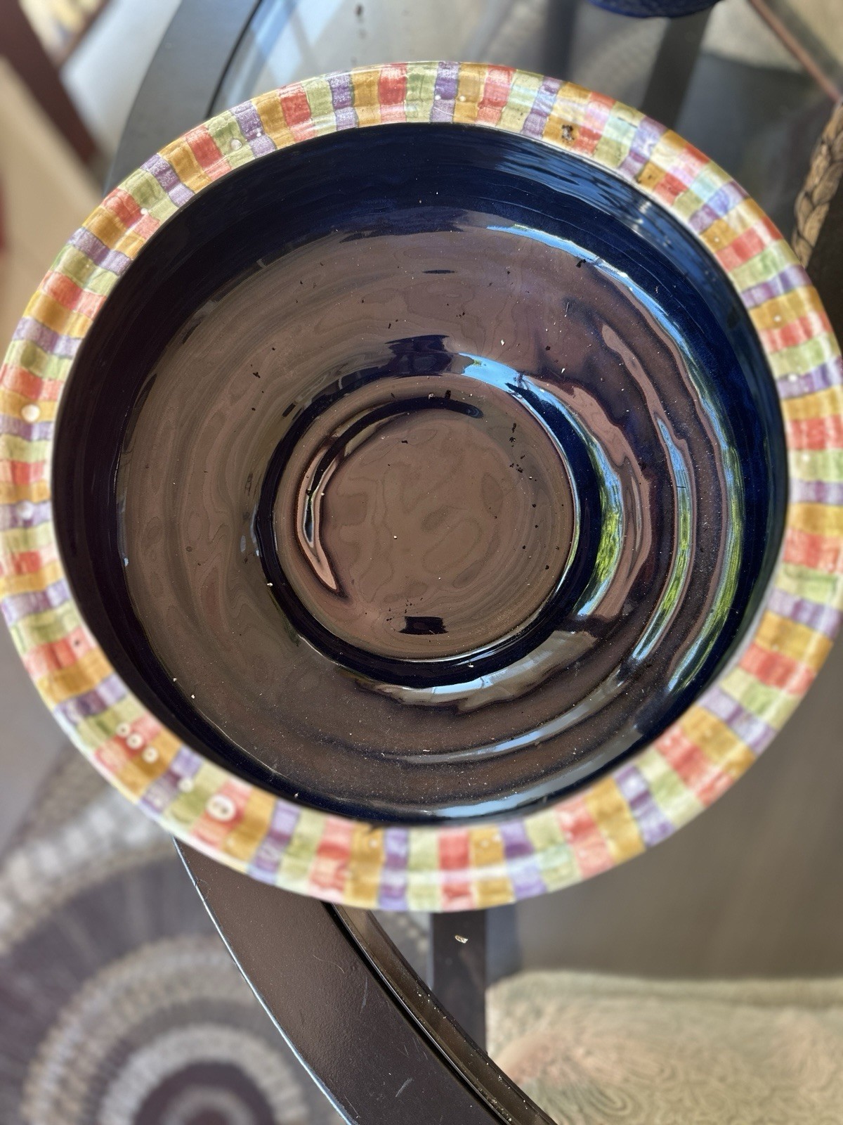 McKenzie Childs Large Bowl 1 Pc