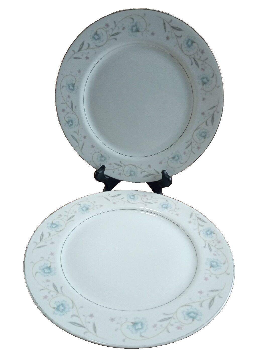 English Garden Fine China Japan 1221 Dinner Plate 10 1/4″ Set Of 2
