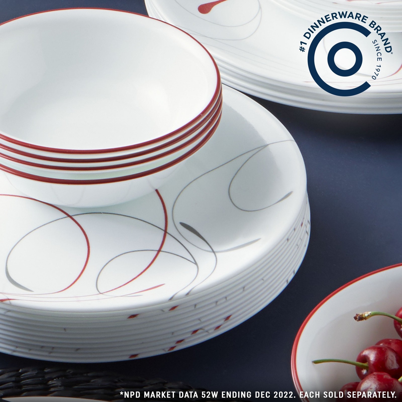 Corelle Splendor 8.5″ Glass Salad Plate (Set of 6)