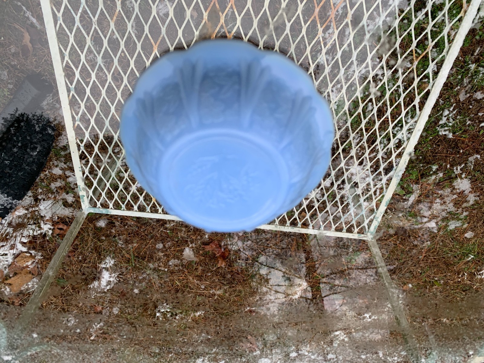 Cherry Blossom 4.75″ Bowl Delphite Blue Jeannette Glass 1930-39 Depression Glass