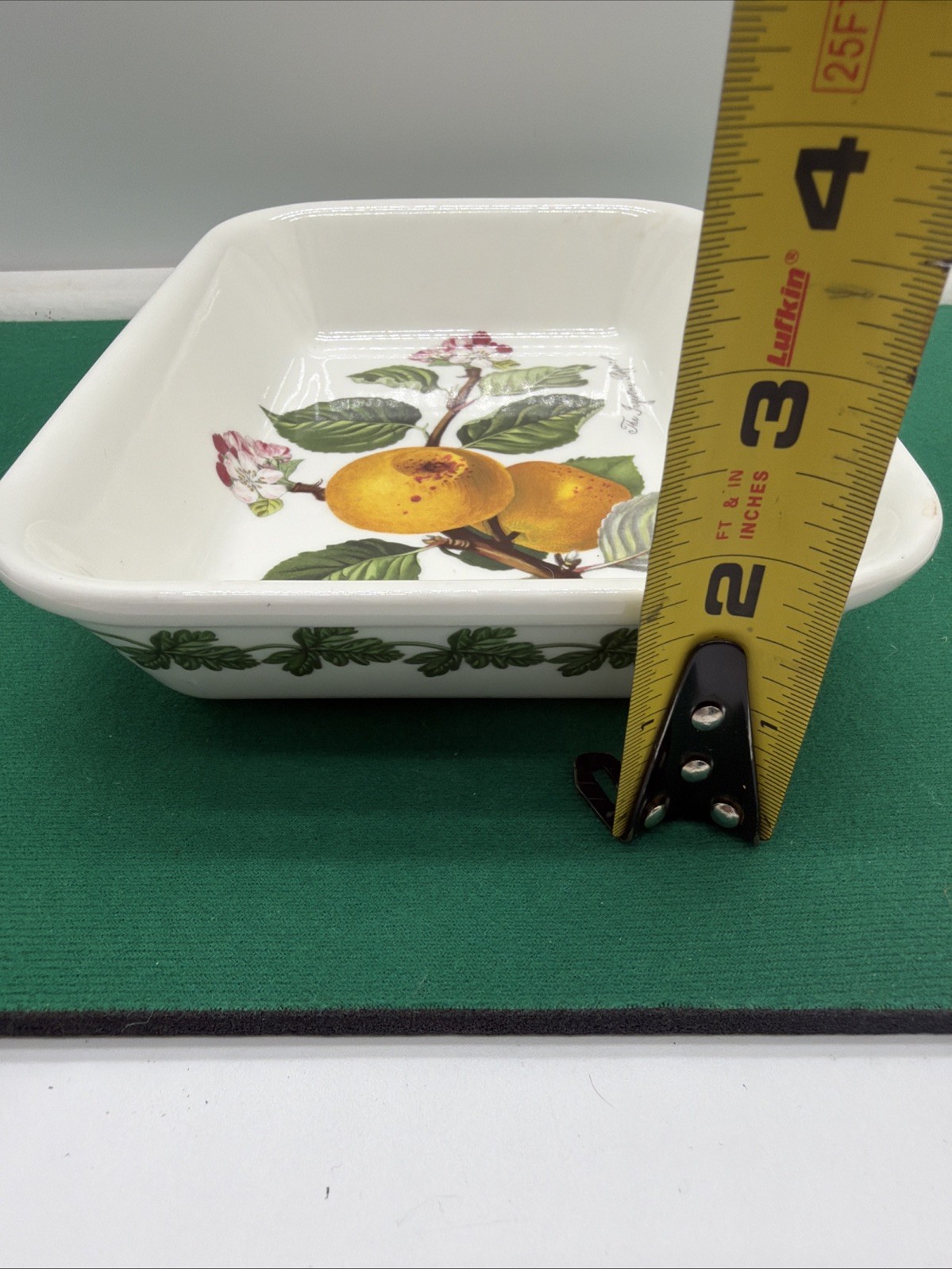 Portmeirion Pomona Pan 8.5″ Pippin Leaves Blooms Fruit Discontinued EXC+