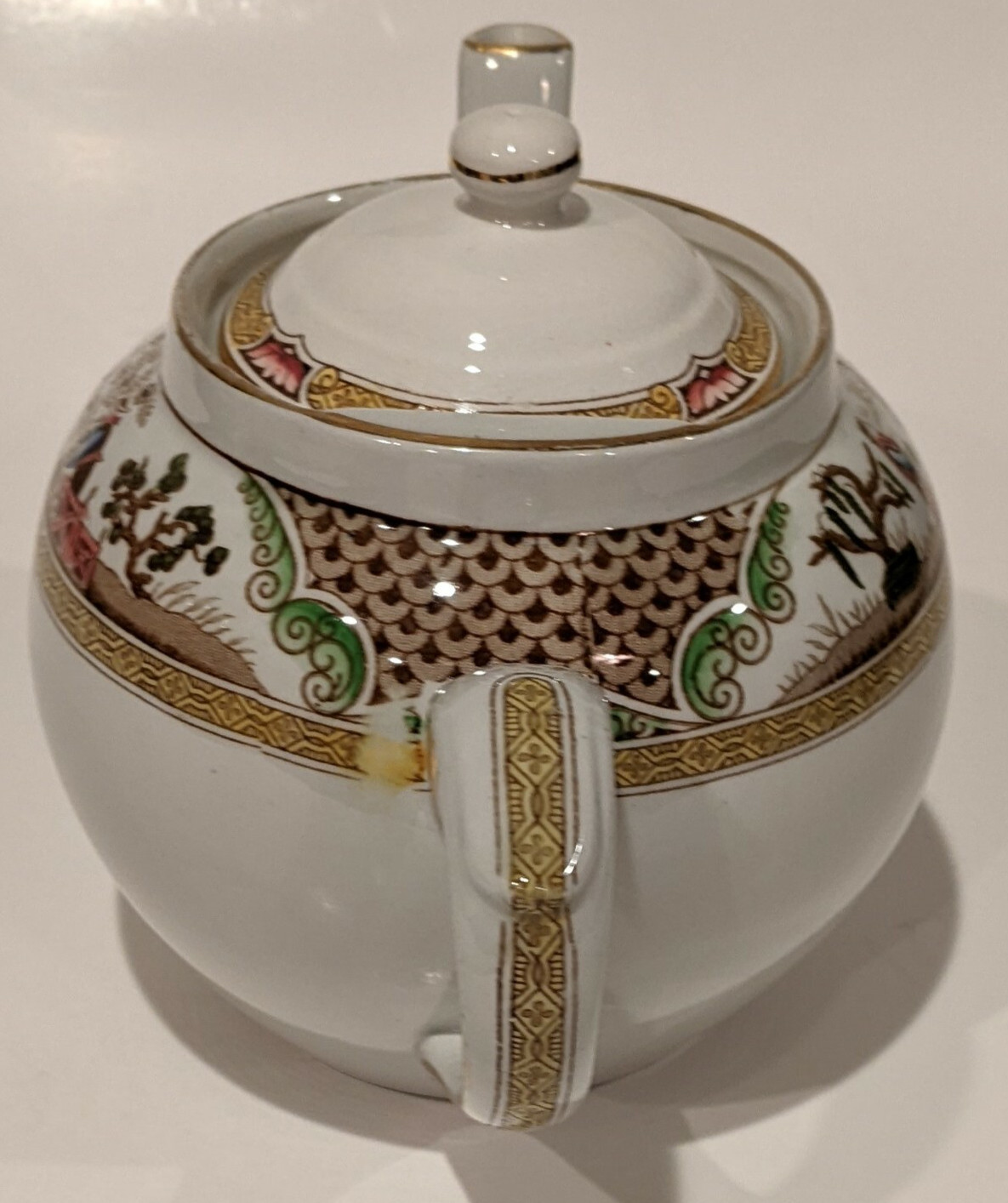 Vintage/Antique 1920’s Adderley’s Nankin Teapot, Tea Pot Porcelain, Signed 32 oz