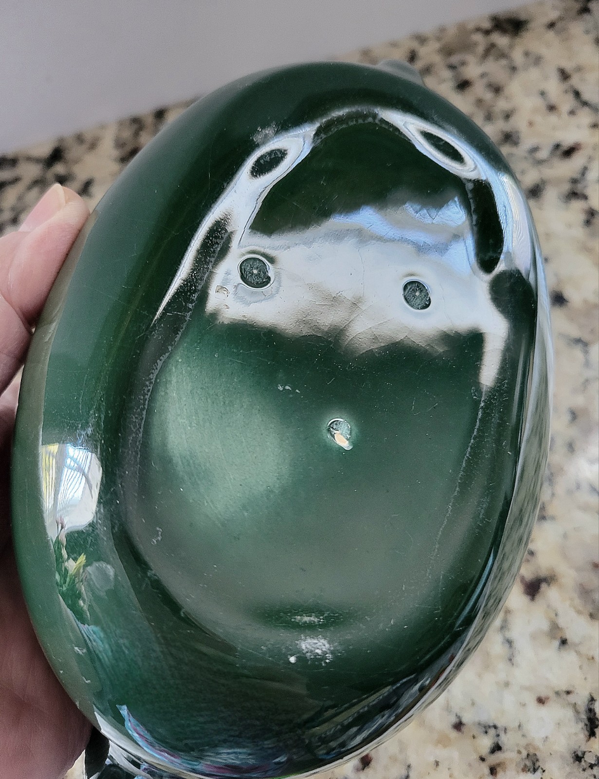 Hollydale Malibu Modern 16oz Gravy Boat Forest Green California 1940s-50s