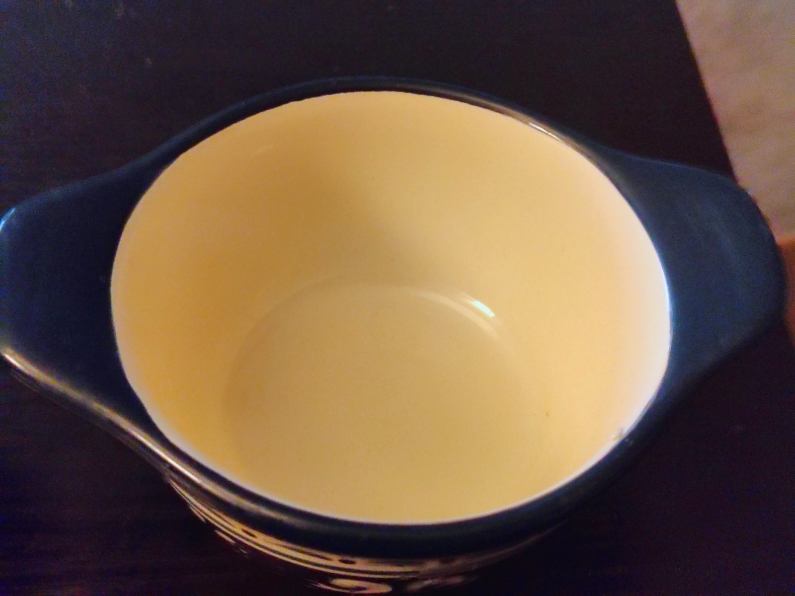 2 Small Bobby Flay Bowls Cream And Blue