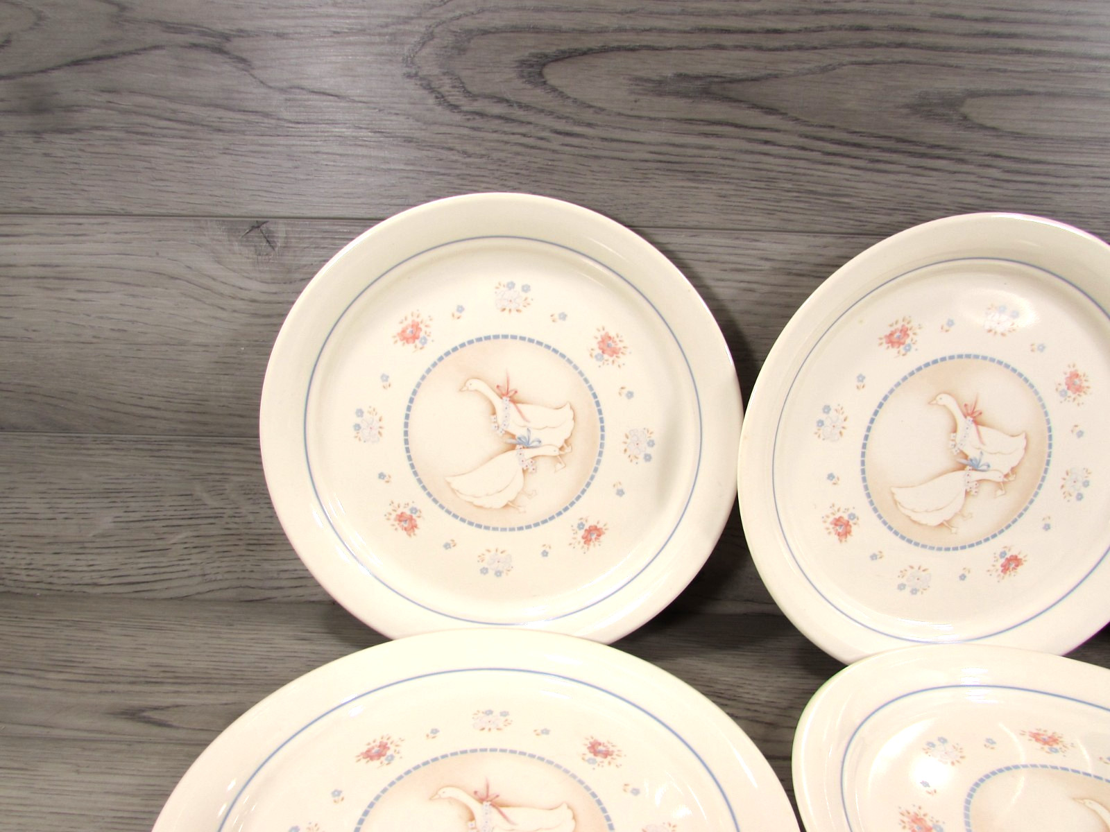 Vintage Corning Country Promenade Goose Duck 10.25″ Dinner Plates Set of 8