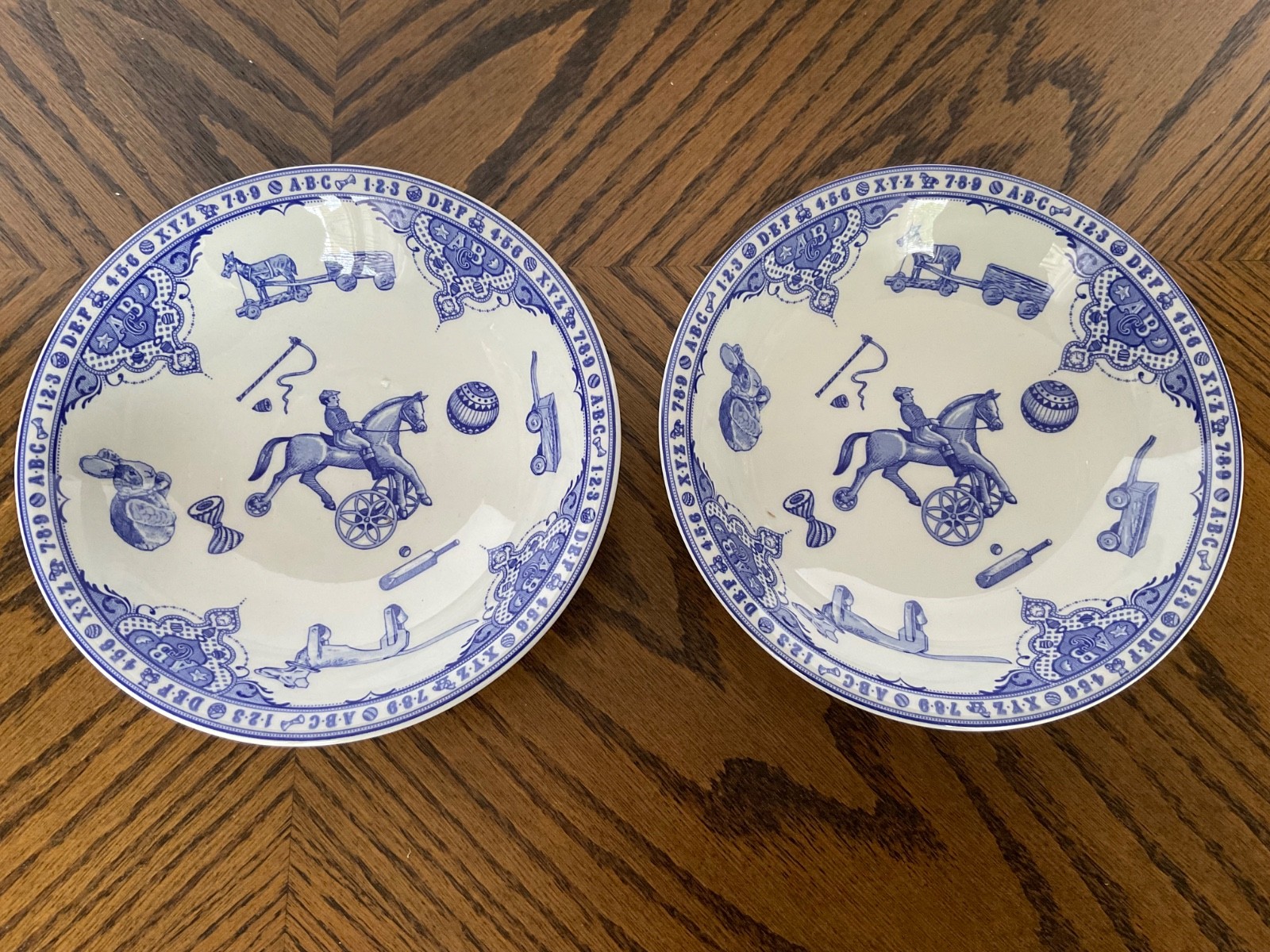 Spode Edwardian Childhood 2 Cereal Bowls 6 1/4″