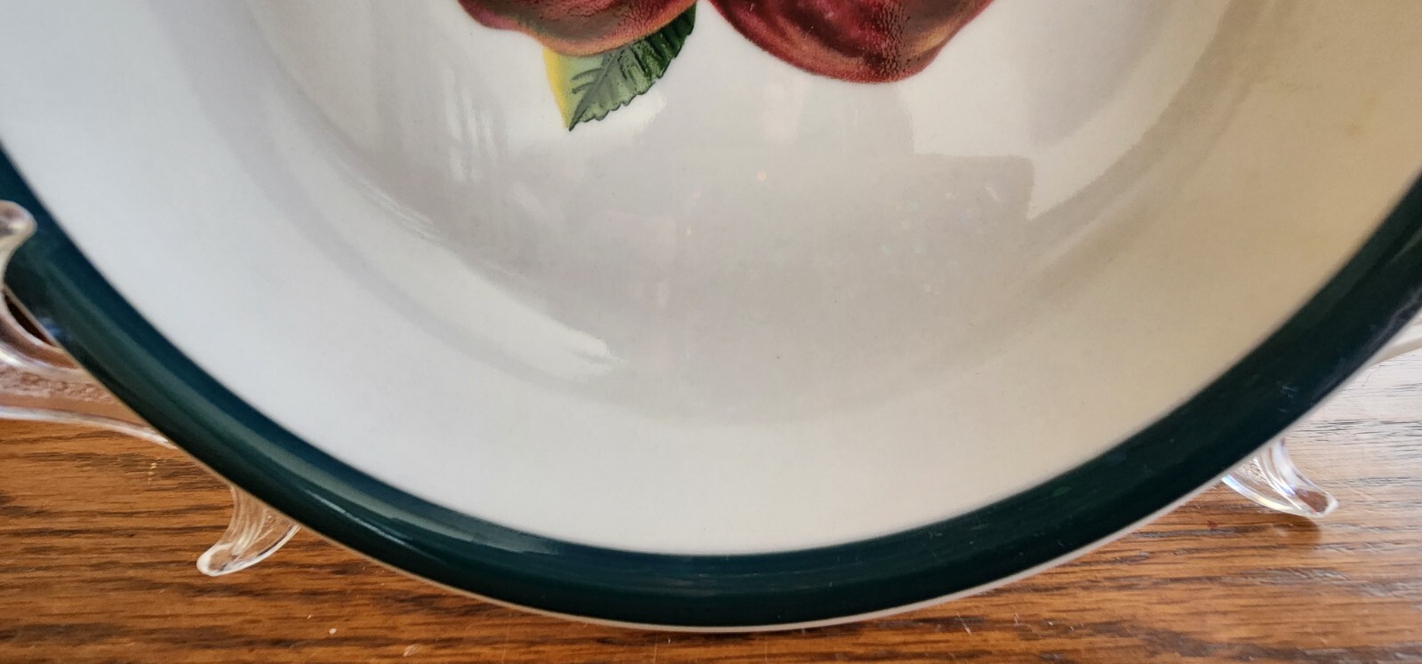 Apple Dinner Plate (s) 10 1/4″ China Pearl Casuals Stoneware Red Green !
