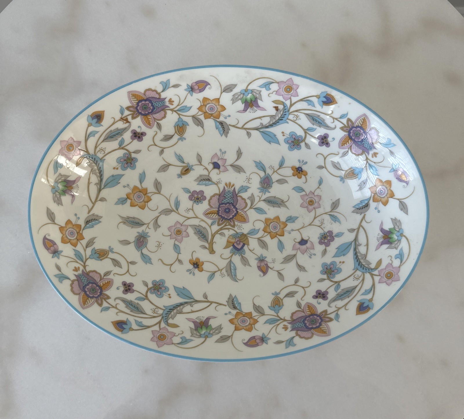 Mikasa NOSEGAY OVAL SERVING BOWL Bone China A6052 GREAT CONDITION “10 5/8 In.