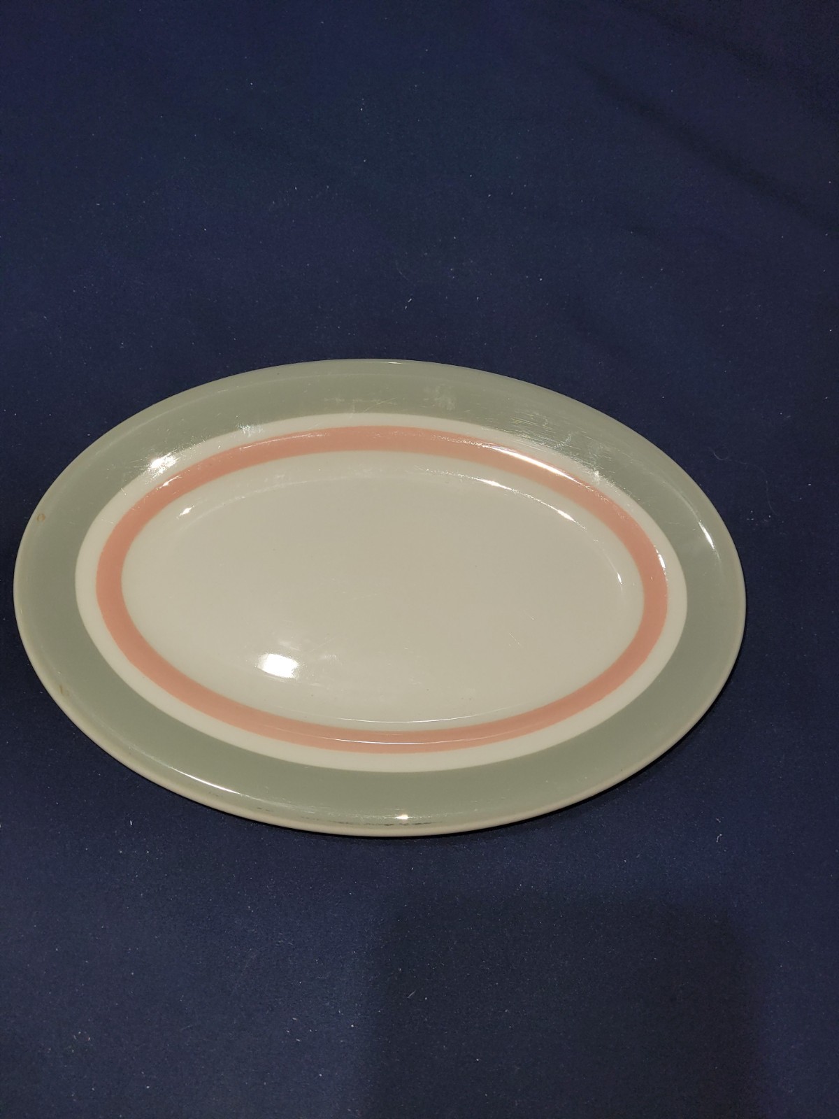 Vintage 1959 Shenango China Madoc Pink Gray Banded Diner Lot 12pc Set Or Piece