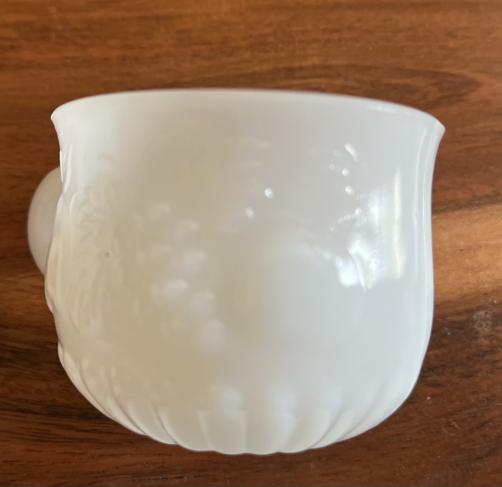Vintage Jeannette Della Robbia Milk Glass Fruit Punch Custard Cups Set Of 4 Mugs