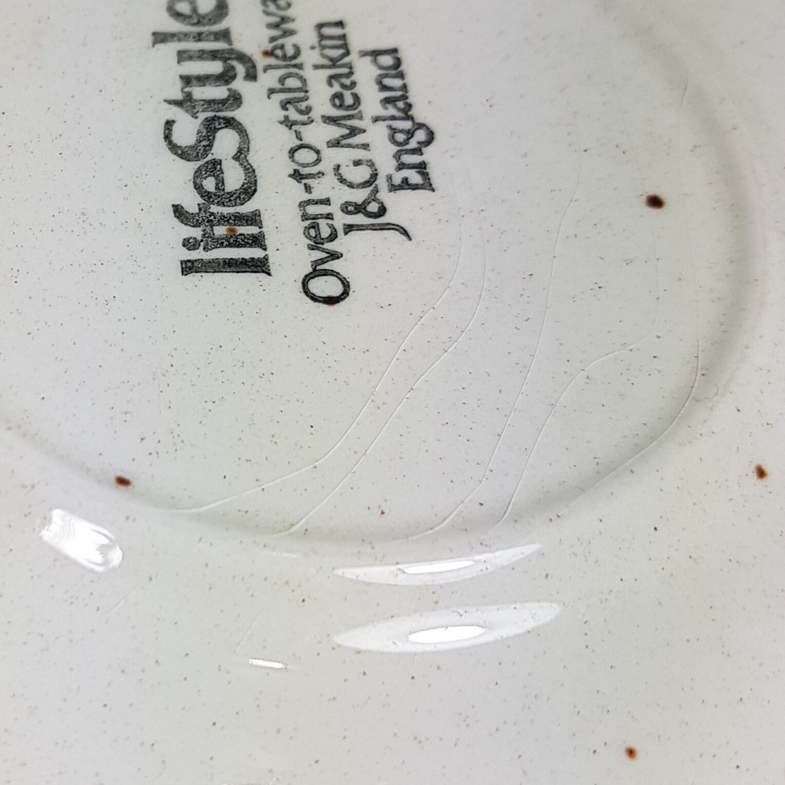 J&G Meakin Lifestyle Cup & Saucer Set Crazing/Blemish (See Picture)
