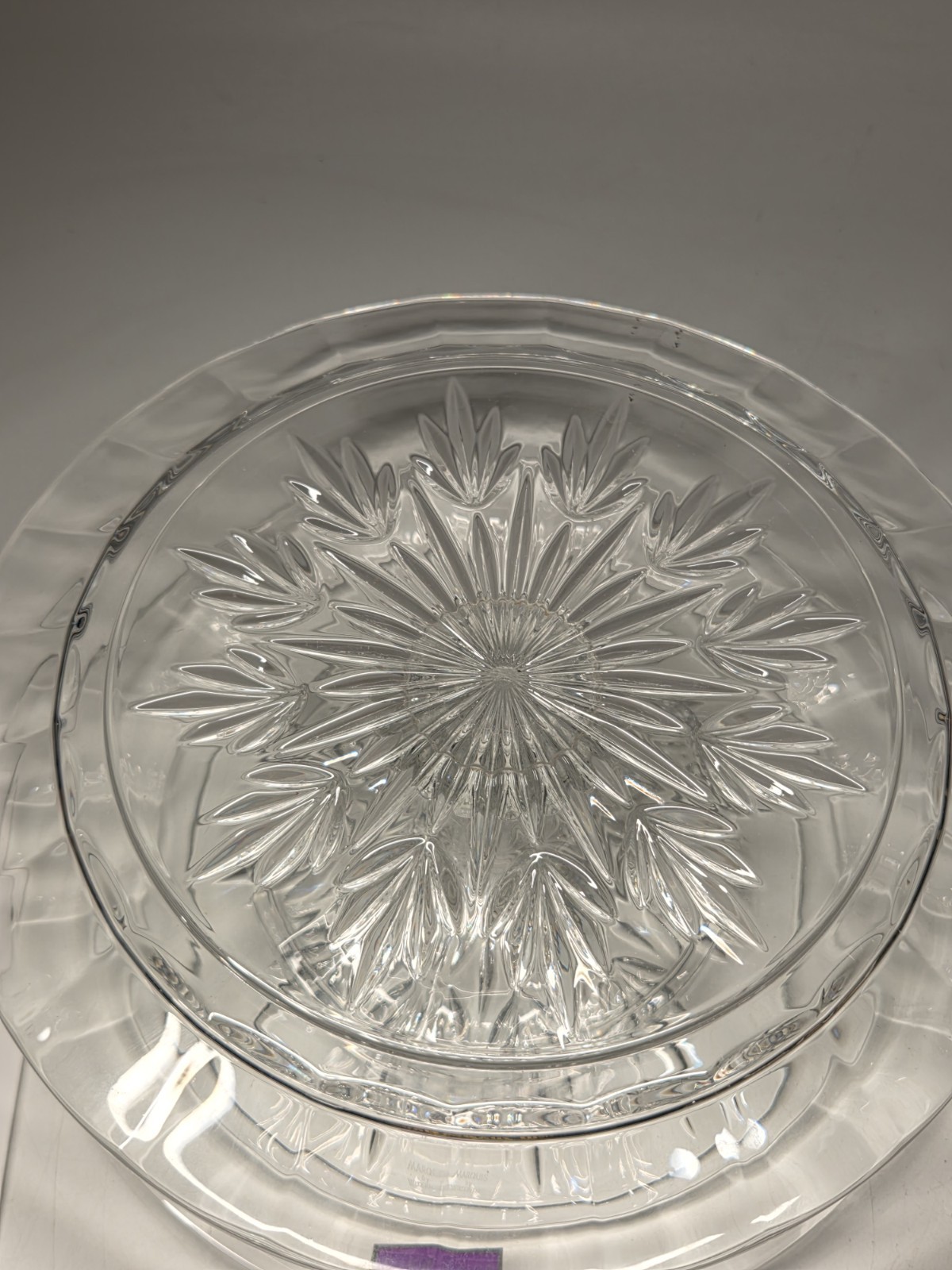 Marquis by Waterford Crystal 4 in 1 CASEY Medium Cake Plate Stand Dome With Box