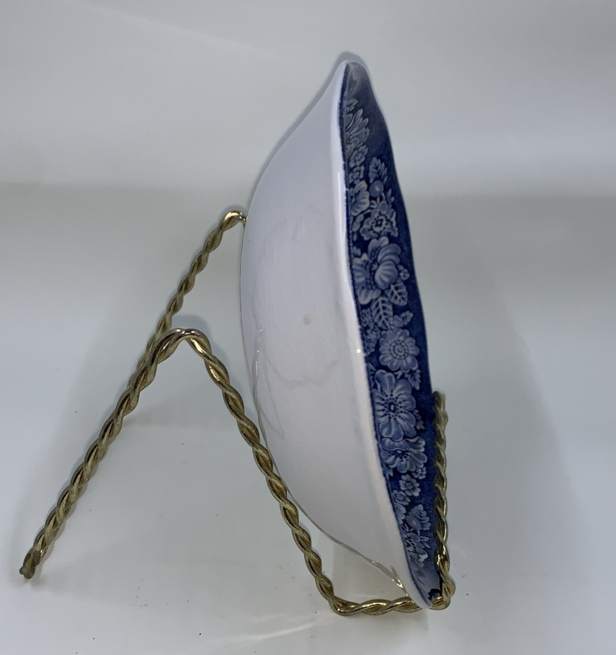 Liberty Blue Historical Colonial Scenes Berry Bowl 5″ Betsy Ross Blue White VTG