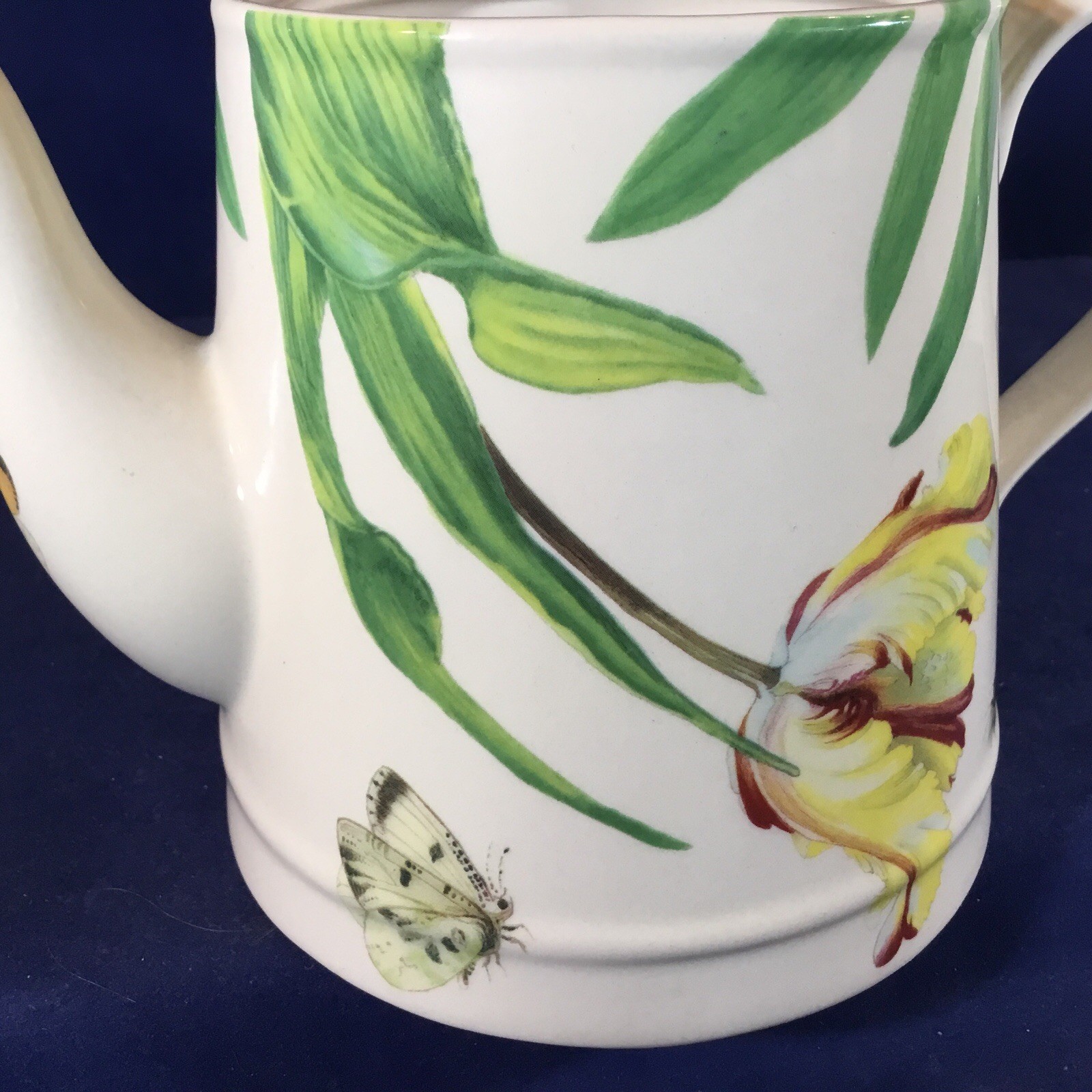 SPODE Porcelain ‘Floral Haven’ COFFEE or TEA POT w Butterflies Bees Model S3767