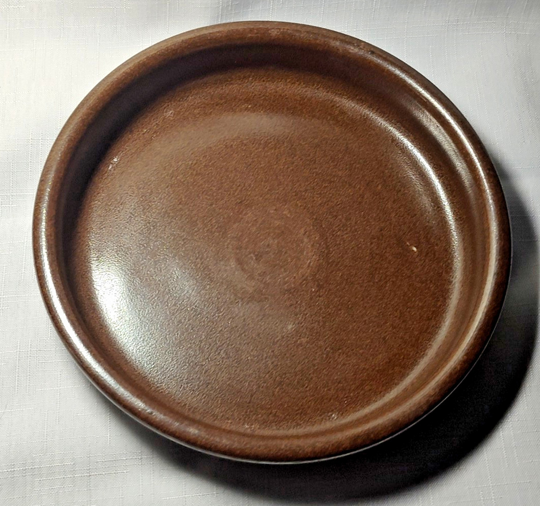 Vintage 9 in Baking Dish Eslau Brown Stoneware Denmark Tue Poulsen