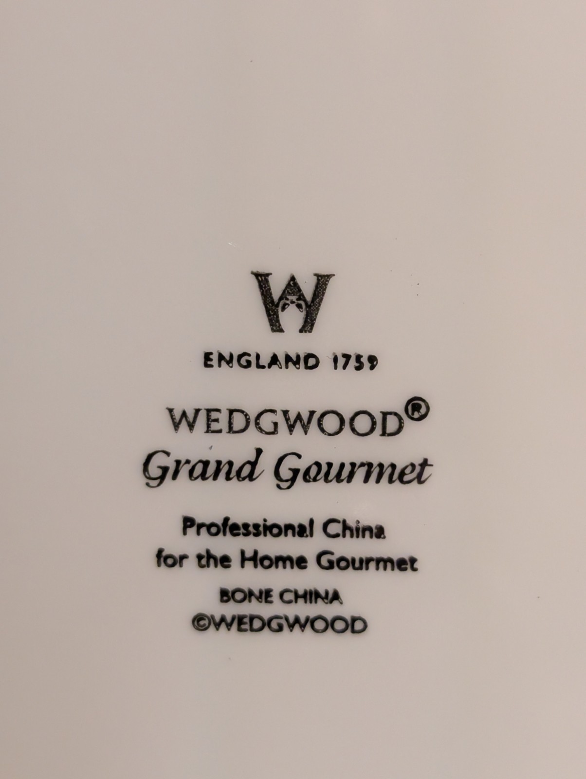 Wedgewood Grand Gourmet – Dinner Plate 9 3/4″ Chef Design – Excellent Used Cond