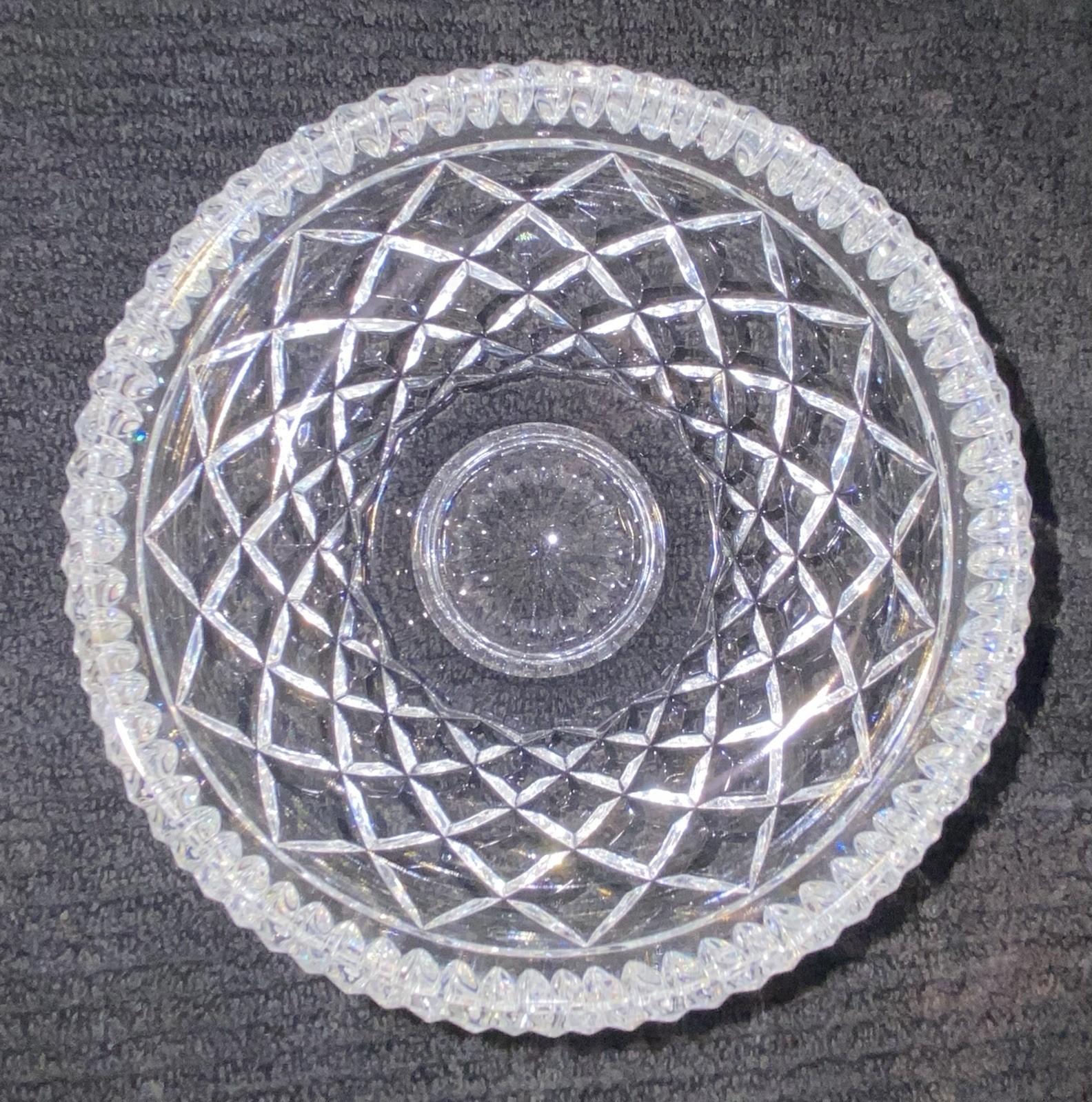 Vintage Waterford Crystal Bowl 6″ Signed By Master Cutter Philip Sheridan 1997