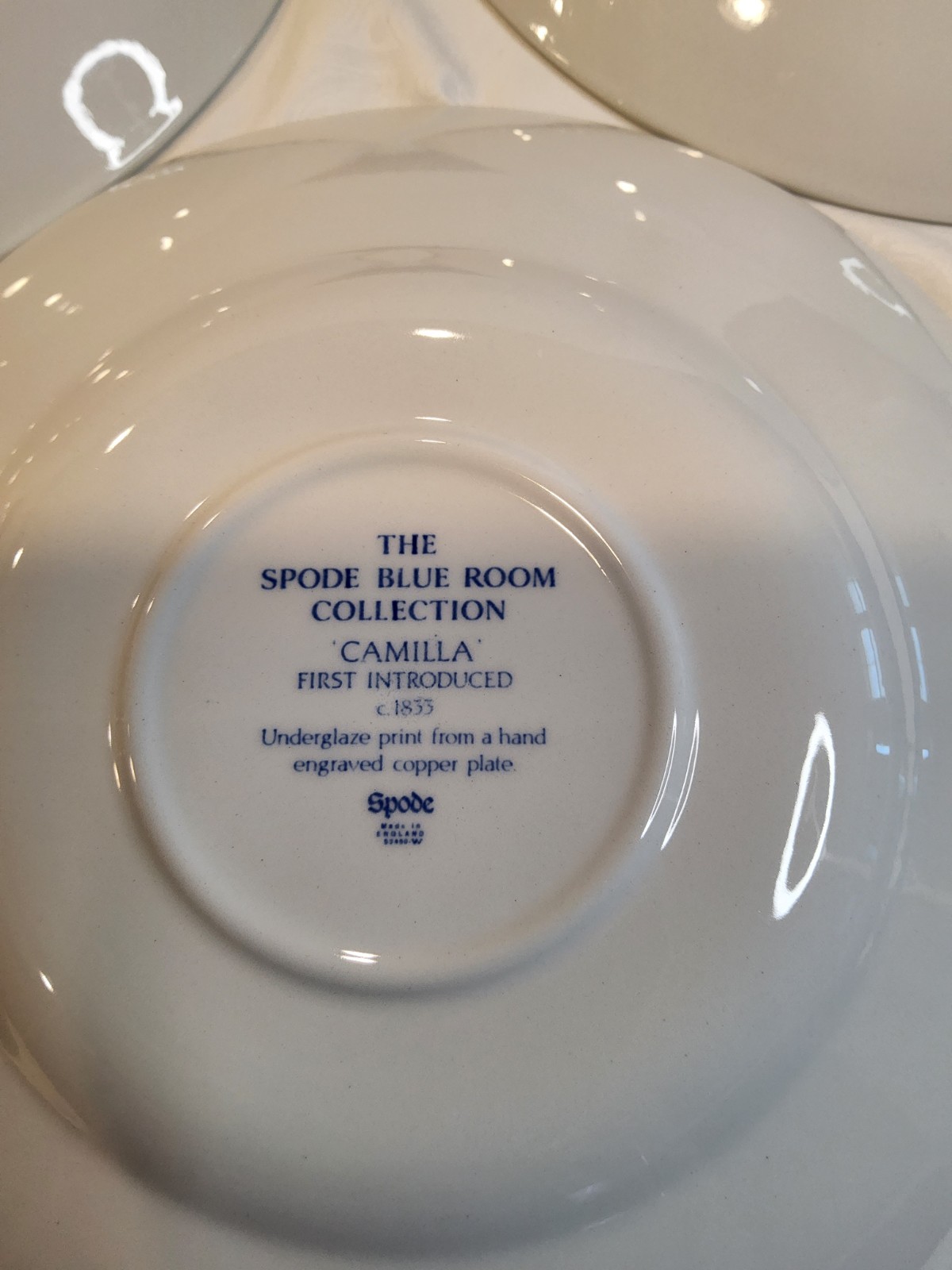 Spode Vintage Copeland Camilla Large Soup Cup and Saucer – 2 Piece Set.