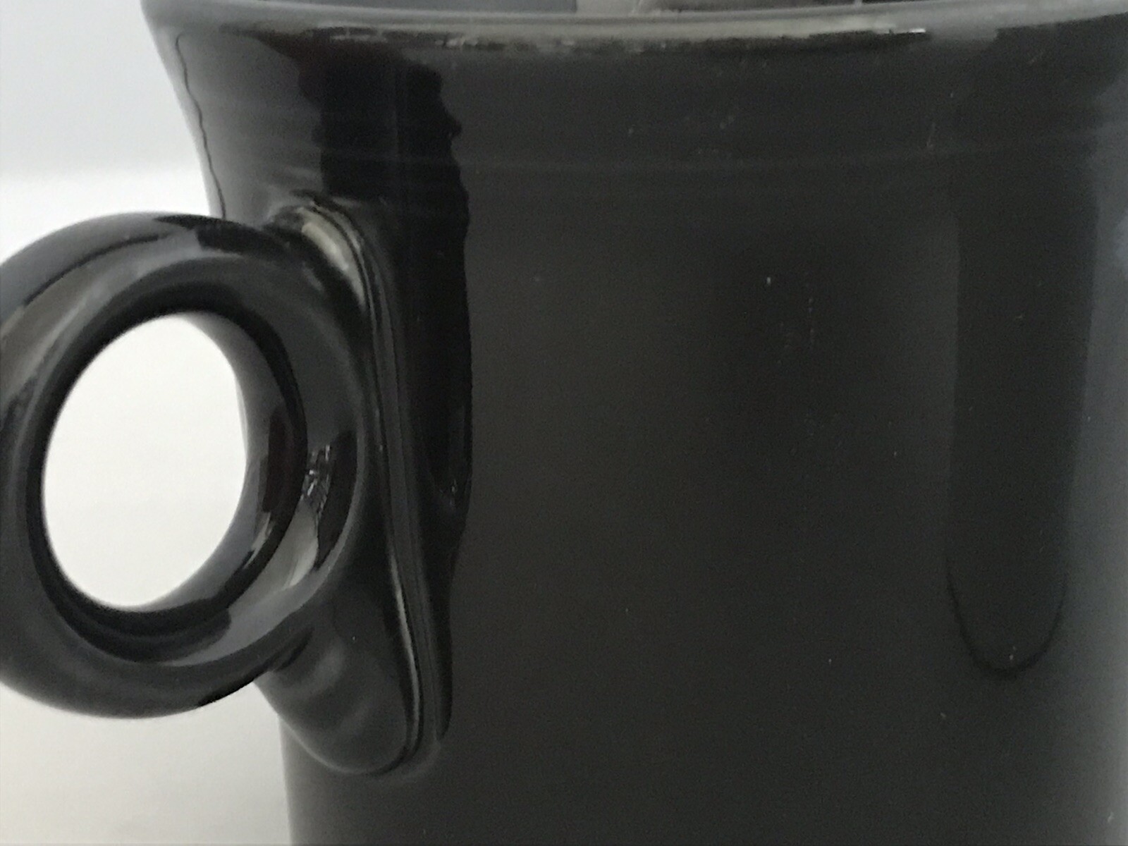 HLC Fiesta USA – Ring Handle Coffee Mug – Black – Contemporary Original 10.25 oz