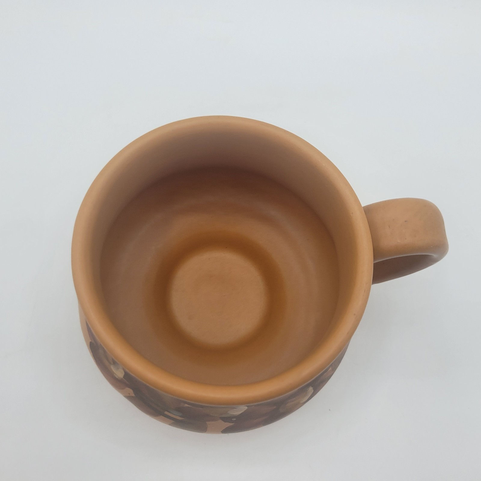 Ceramic Hand-Painted Hand Made Earthenware Cup & Saucer Unique