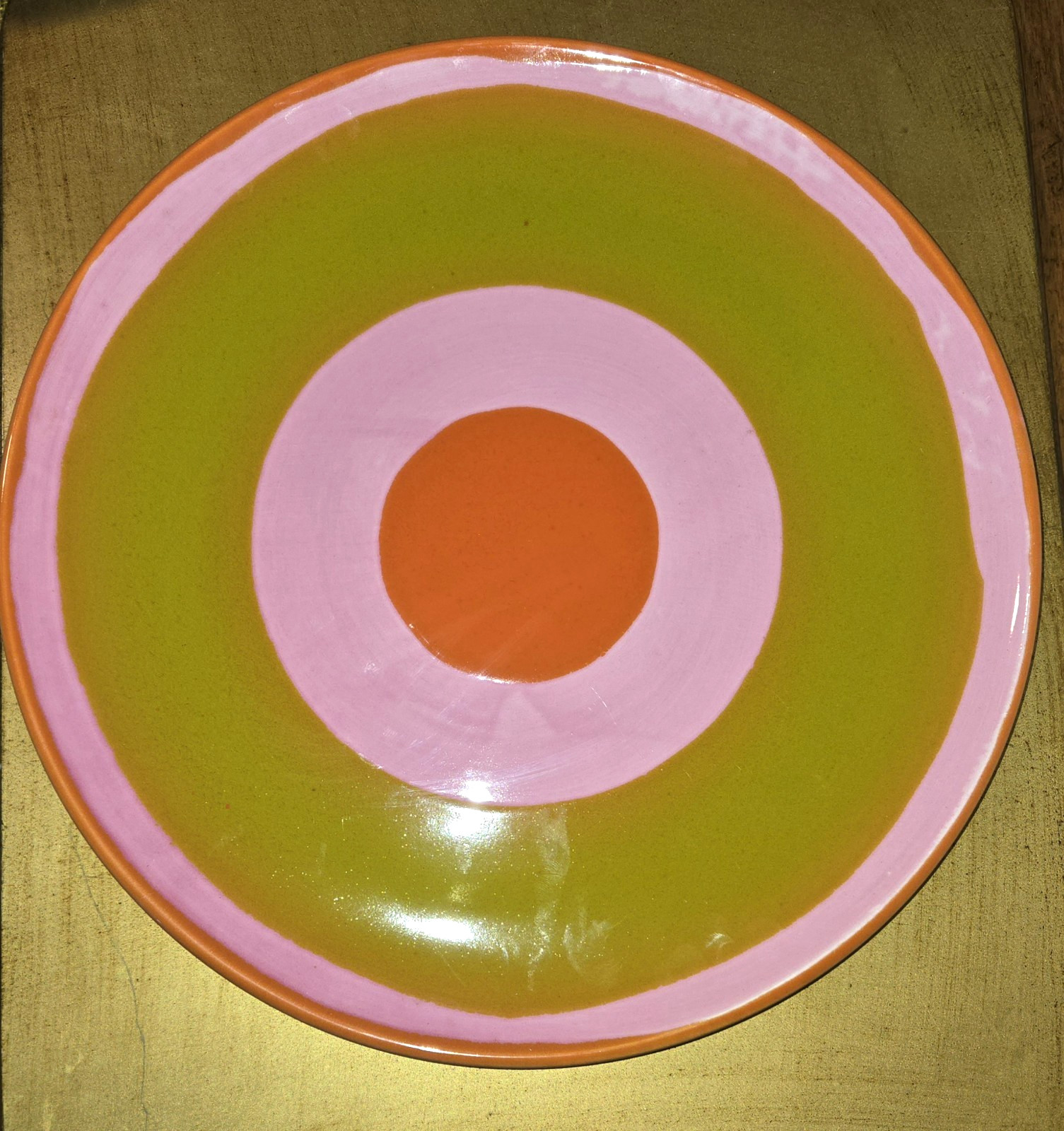 Vietri Vivo 13″ Round Platter Chop Plate Vintage MCM Retro Mod Replacement RARE