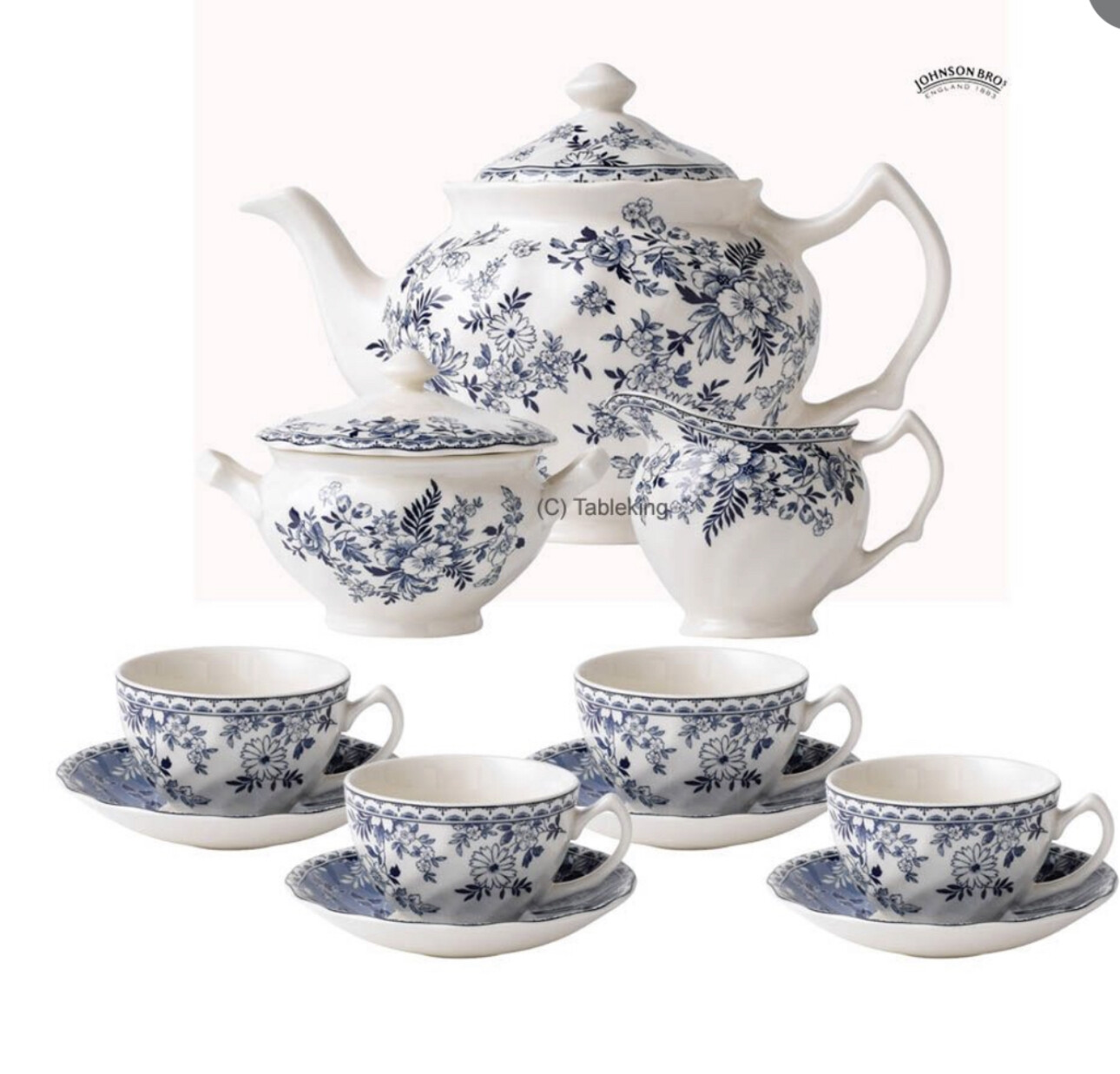 Johnson Brothers- Devon Cottage Plate, Bowl, Mug, tea cup & Saucer, Tea Sets